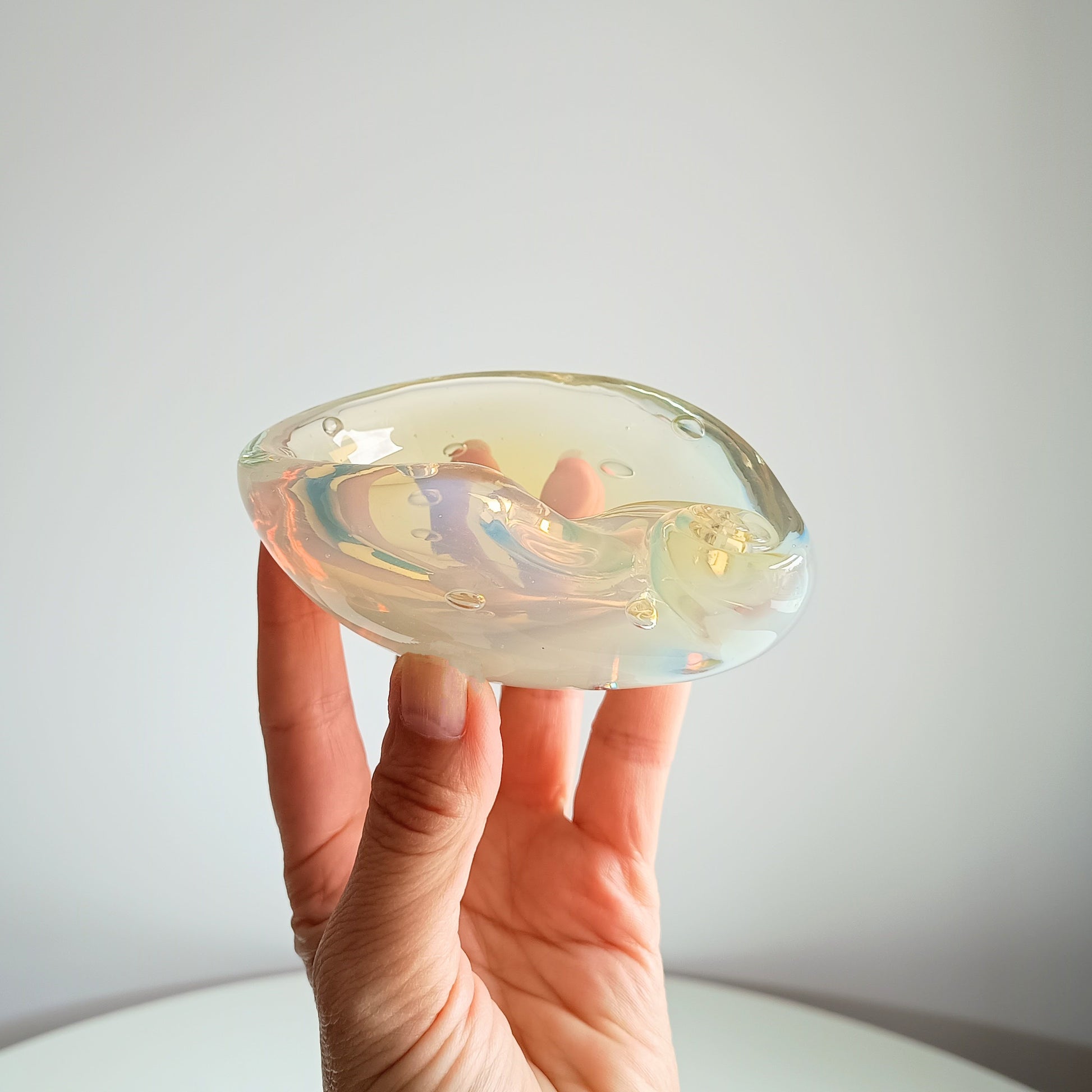 Opalescent Art Glass Bowl Archimede Seguso Murano