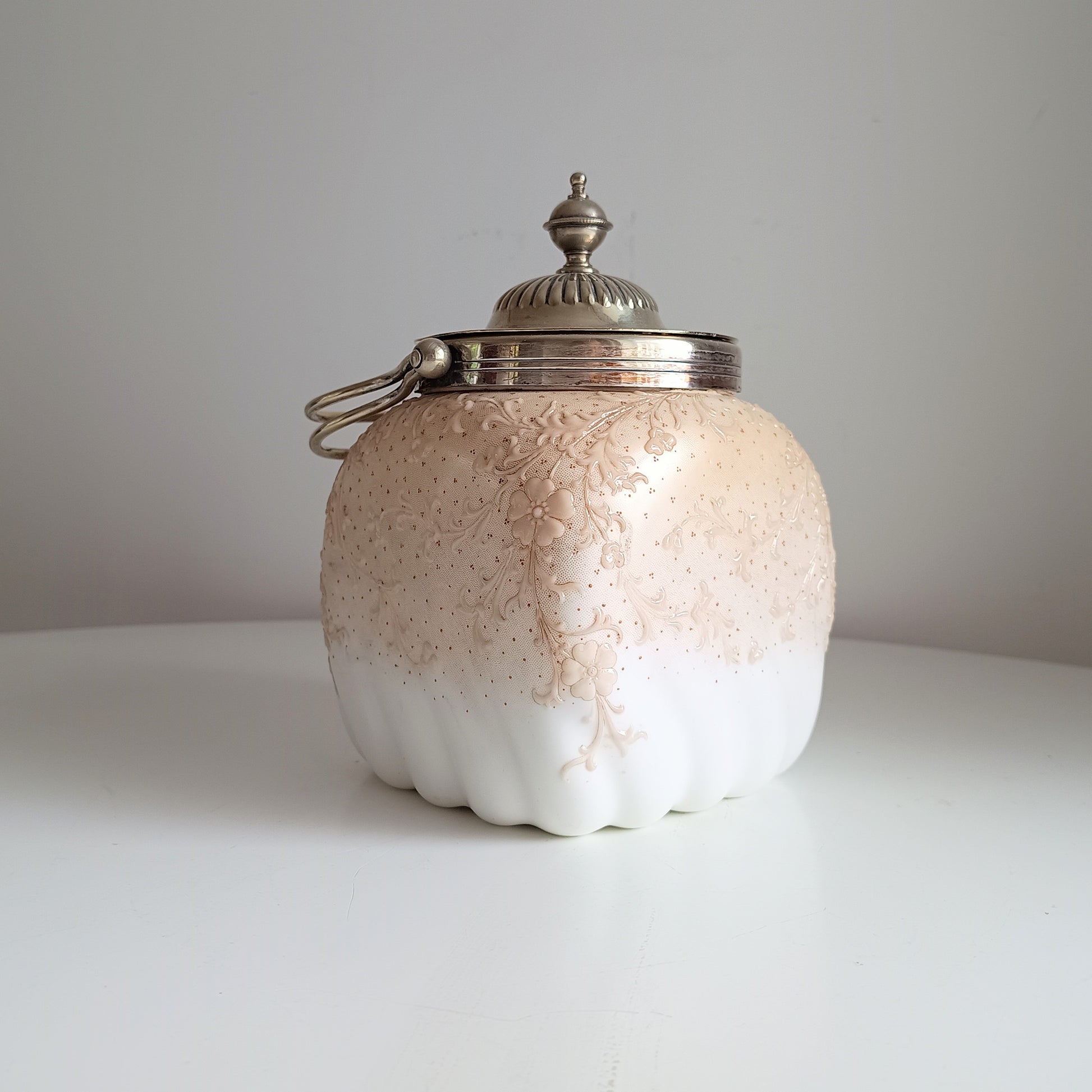 Doulton Burslem Art Nouveau Biscuit Barrel with Lid