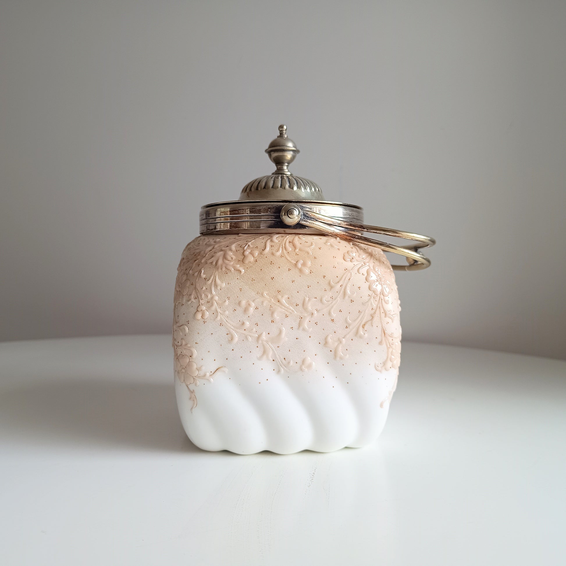 Doulton Burslem Art Nouveau Biscuit Barrel with Lid