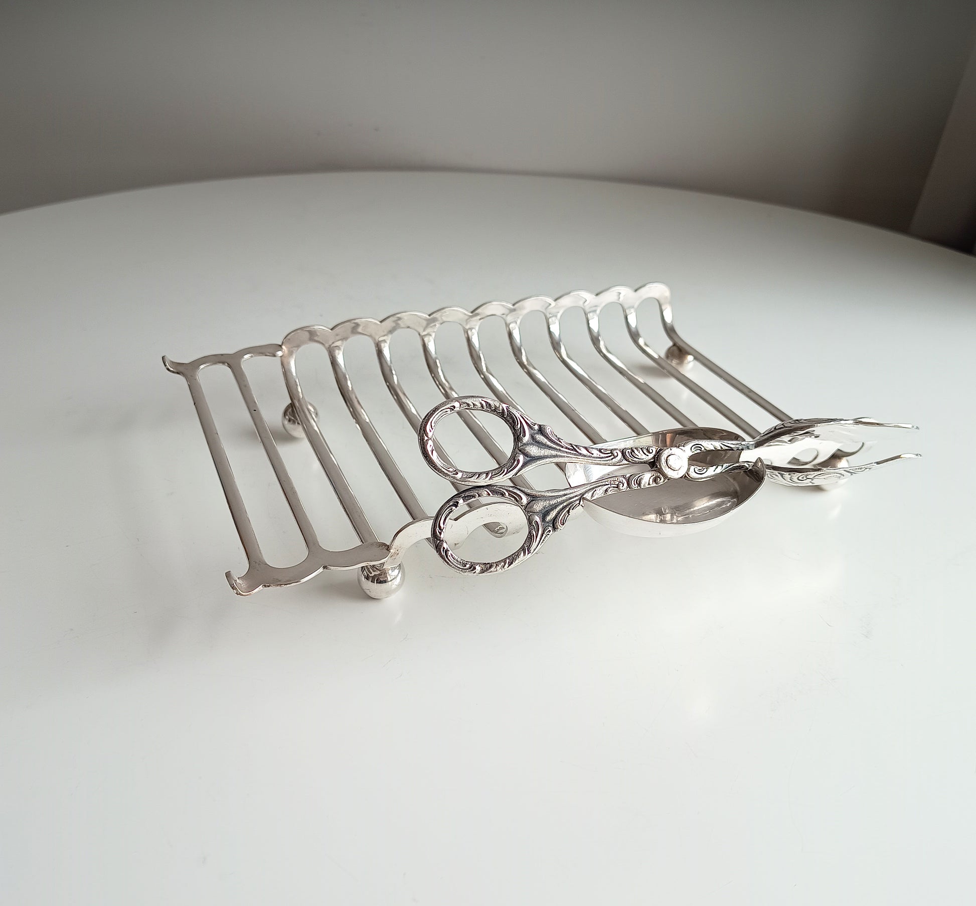 Antique English Silver Plate Asparagus Server Drainer with Provencal Sauce or Butter Side Dish Signed Late Victorian to Edwardian Sheffield