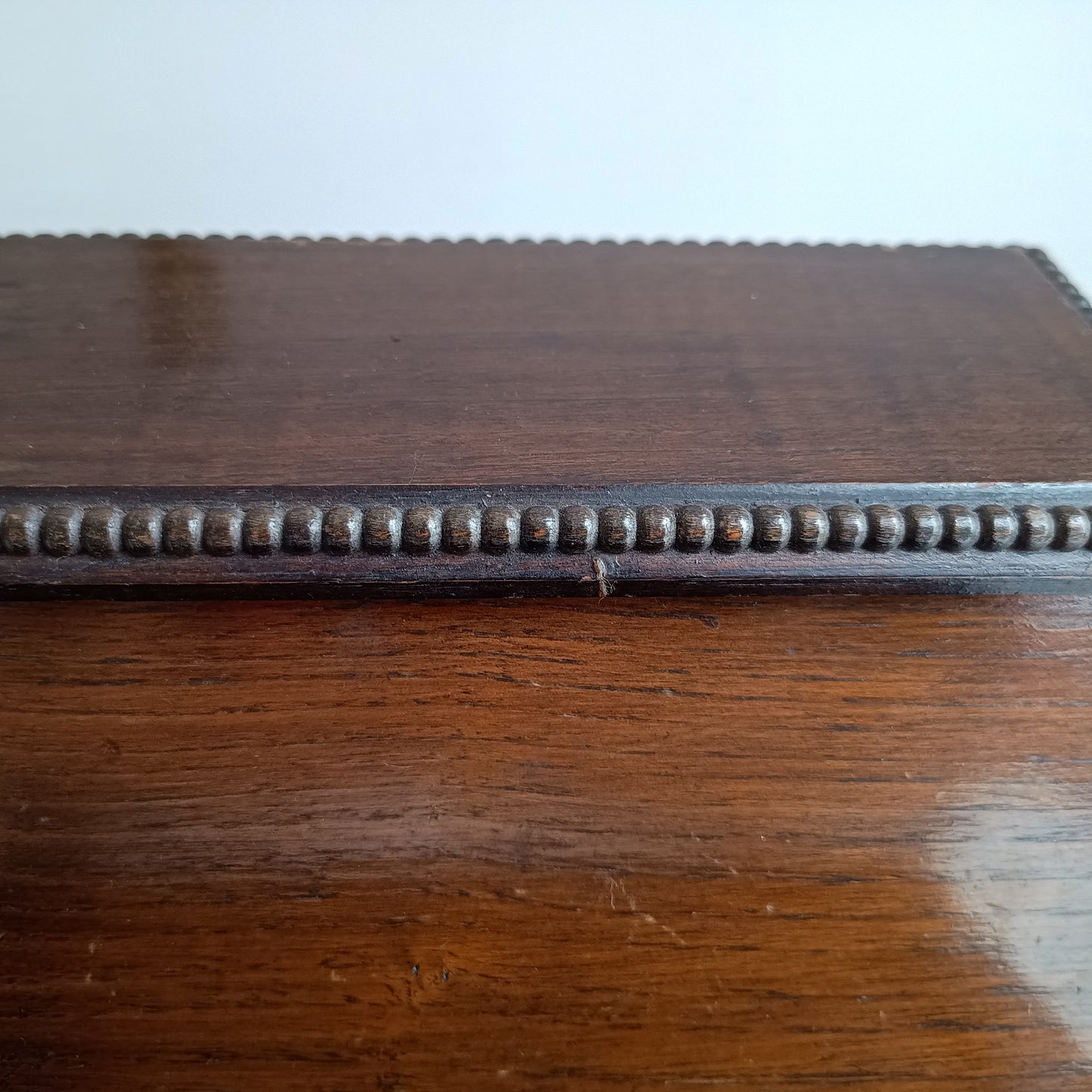 Antique English Small Oak Desk Tidy With Lidded Papers Holder And Pull Out Drawer, Circa 1890 1900