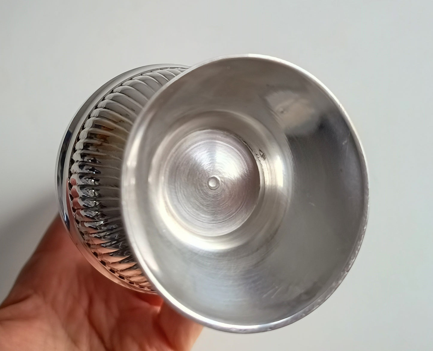 Large English Silver Plate Georgian Revival Muffineer, Neo-Classical Style, c 1900