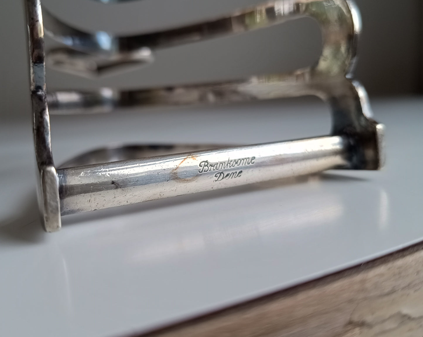 Vintage English Gothic Revival Mappin & Webb Toast Rack for Historic Art Deco Tea Rooms Branksome Dene