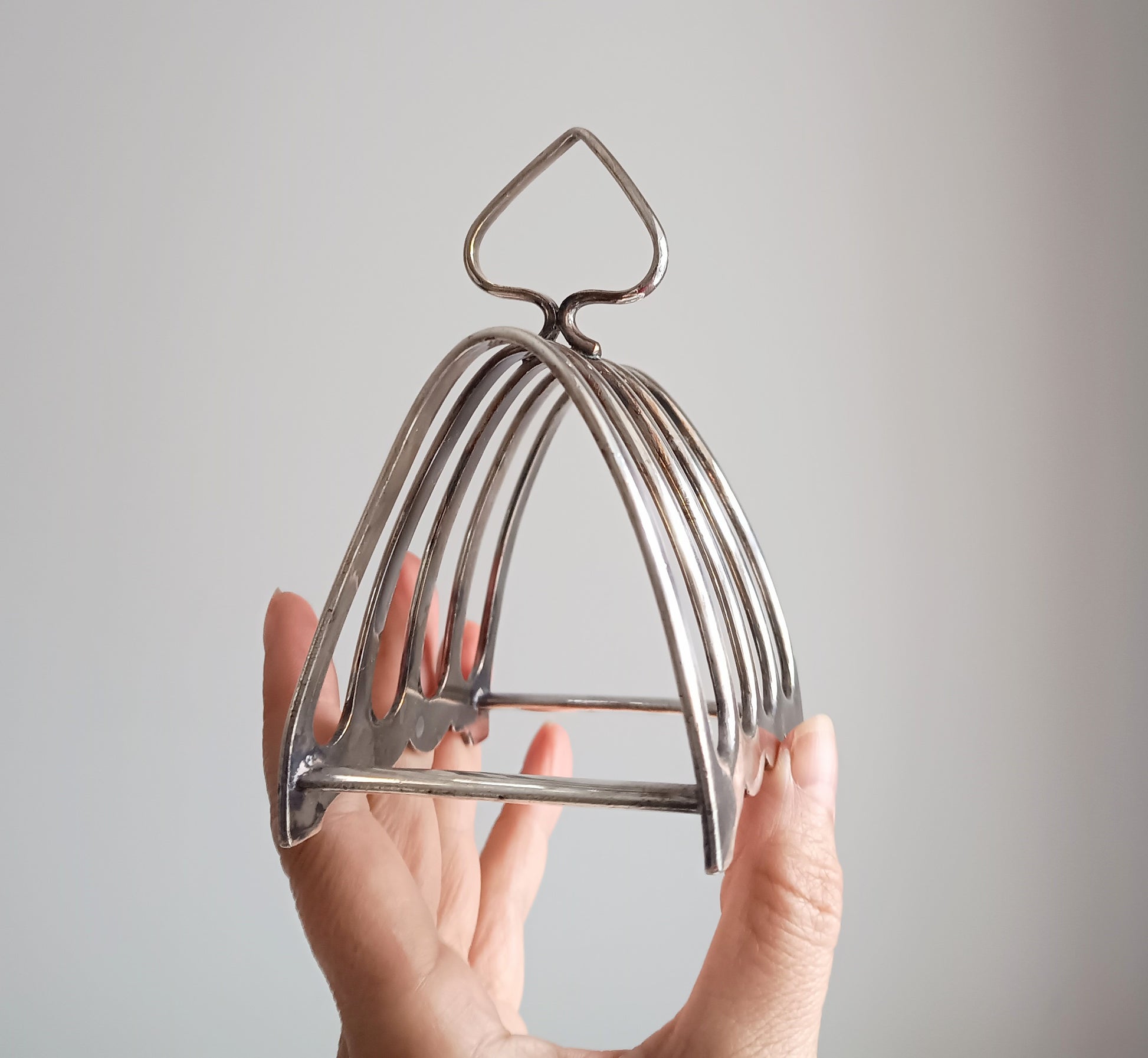 Vintage English Gothic Revival Mappin & Webb Toast Rack for Historic Art Deco Tea Rooms