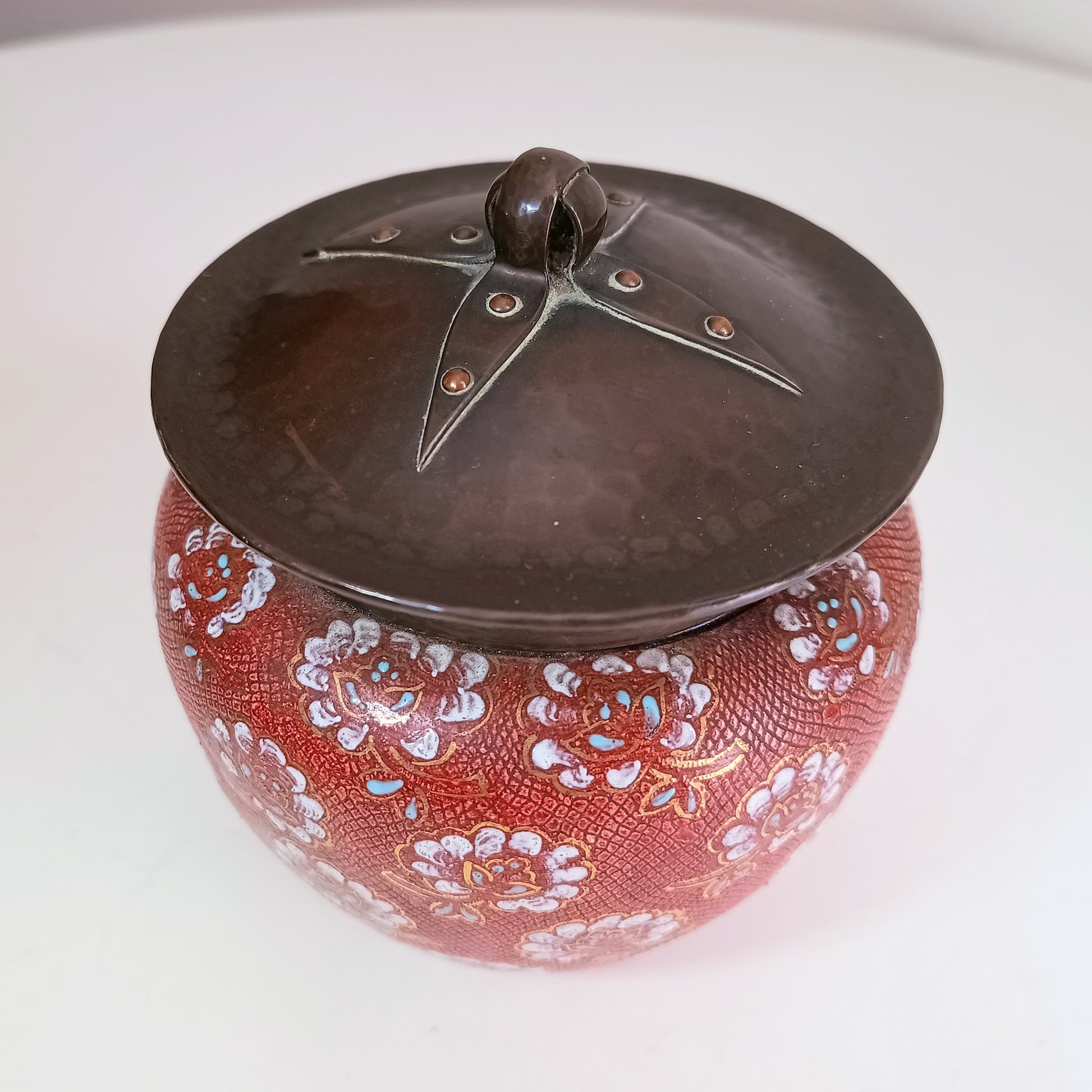Arts and crafts copper ceramic