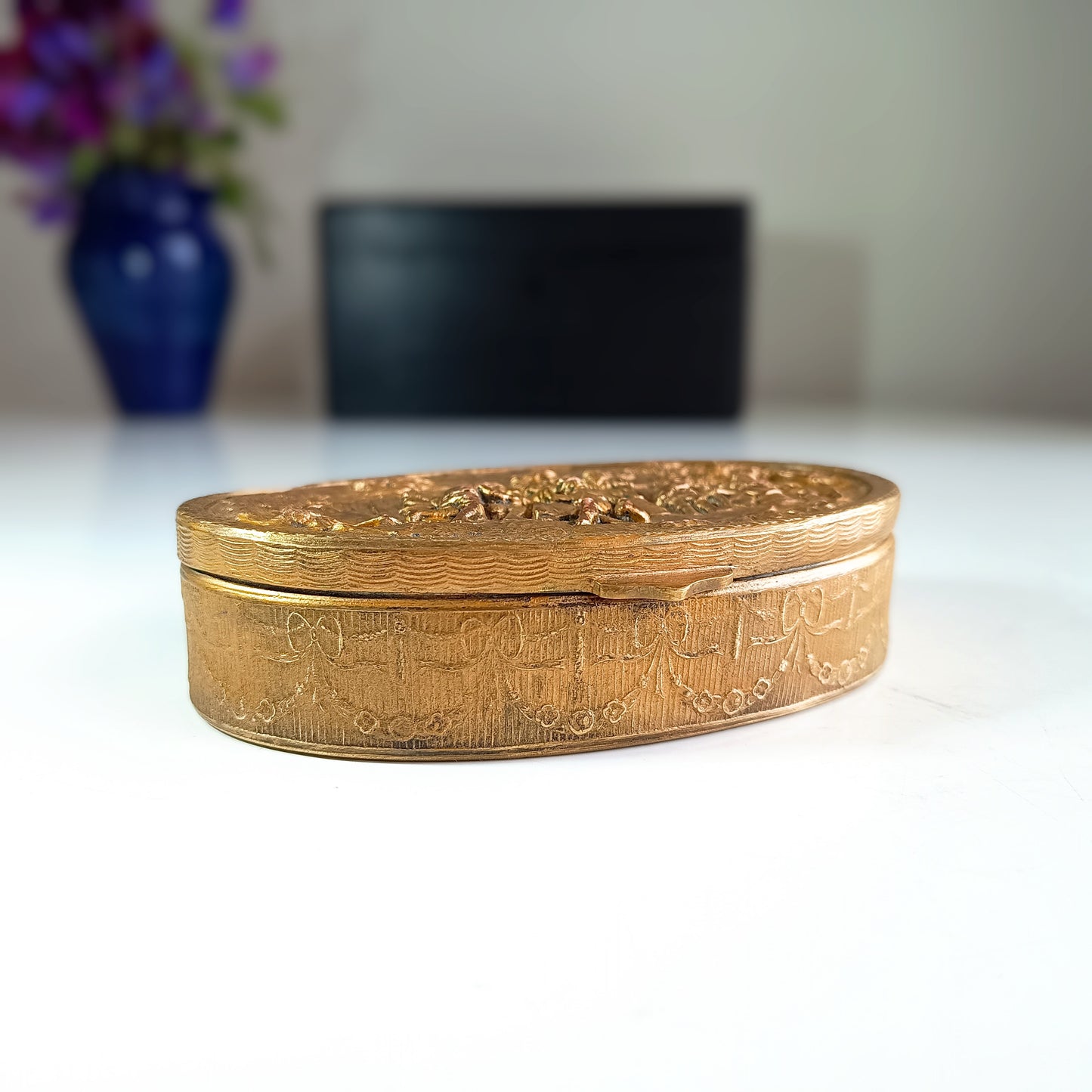 Empire-Style French Ormolu Trinket Box, c. late 19th century