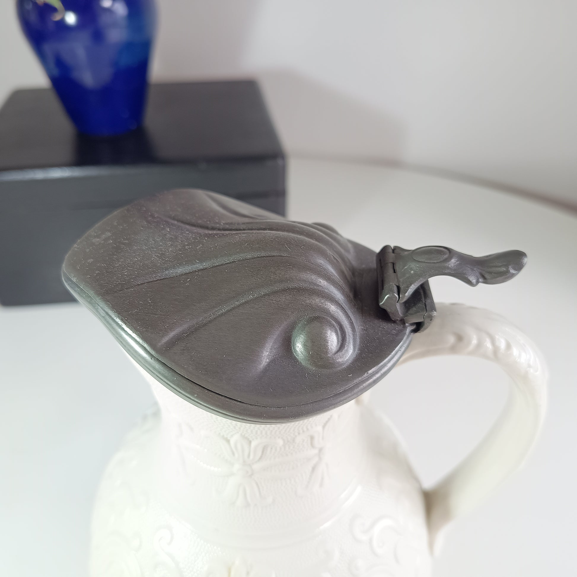 Antique art nouveau pewter
