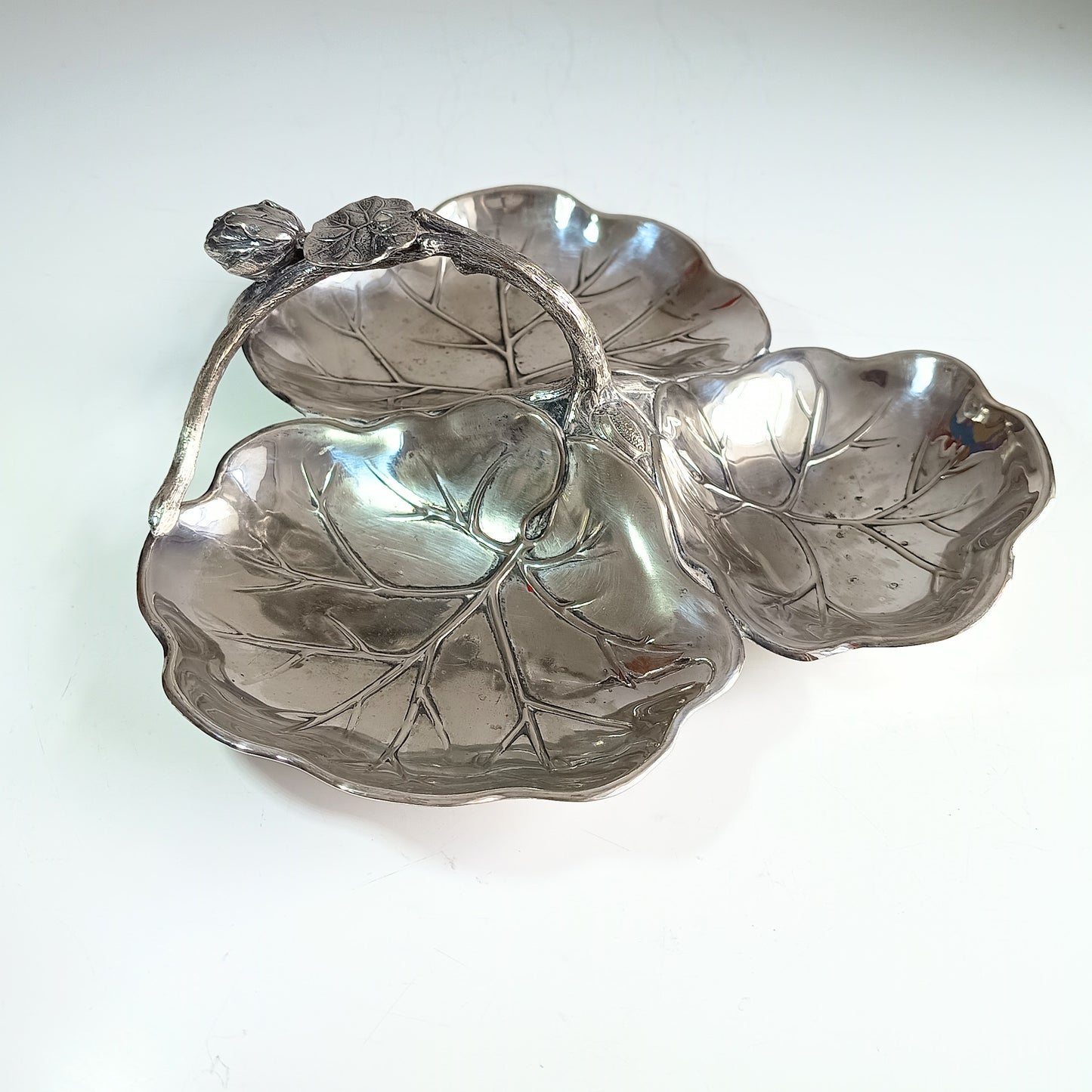 Lilly Pad Silver Dish