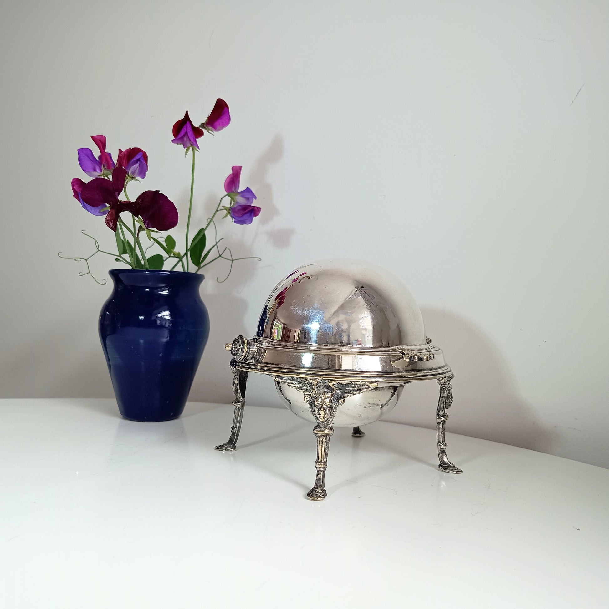 Empire-style Silver Caviar Dish