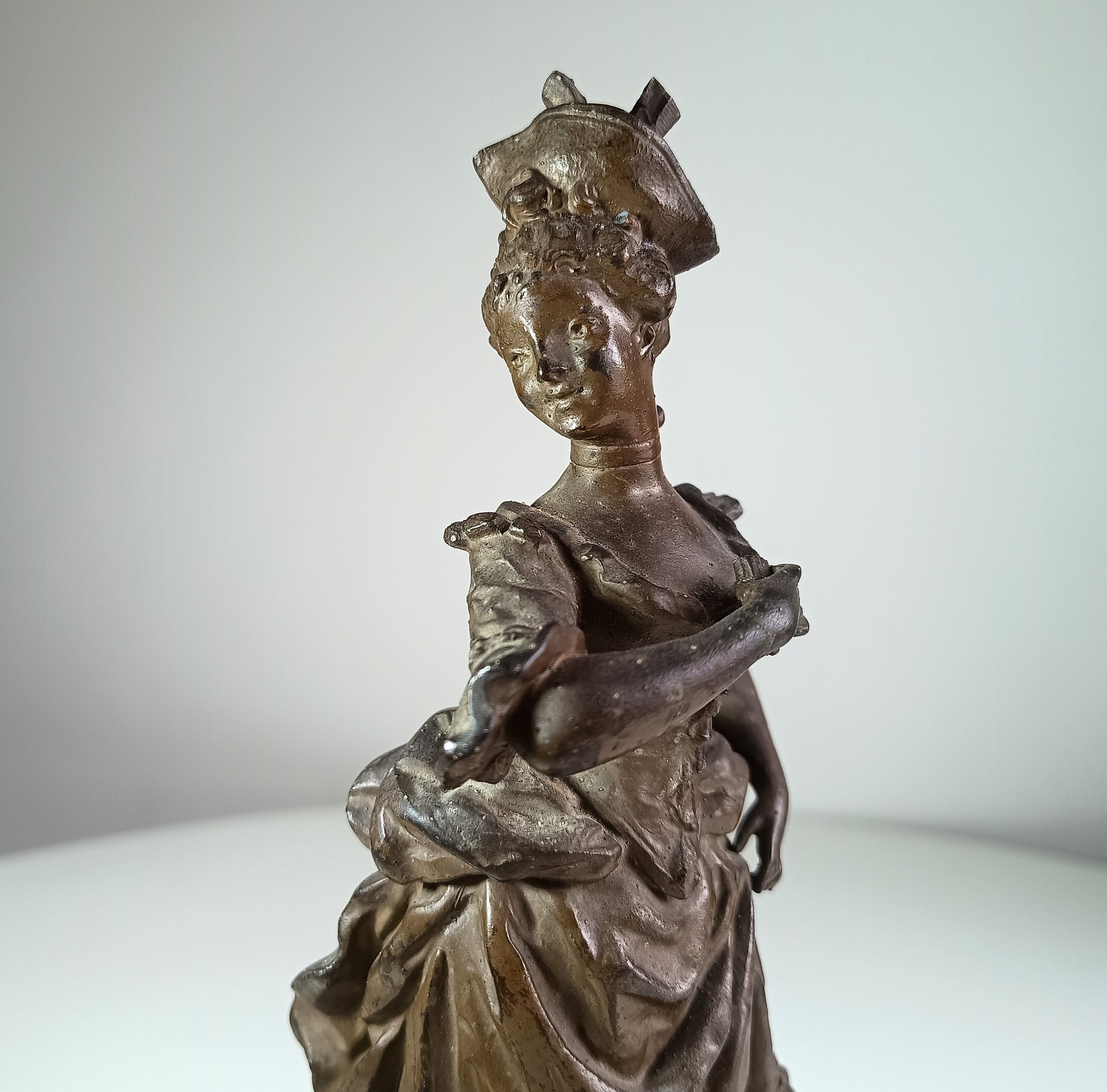 Antique Bronze Figure Baroque Style