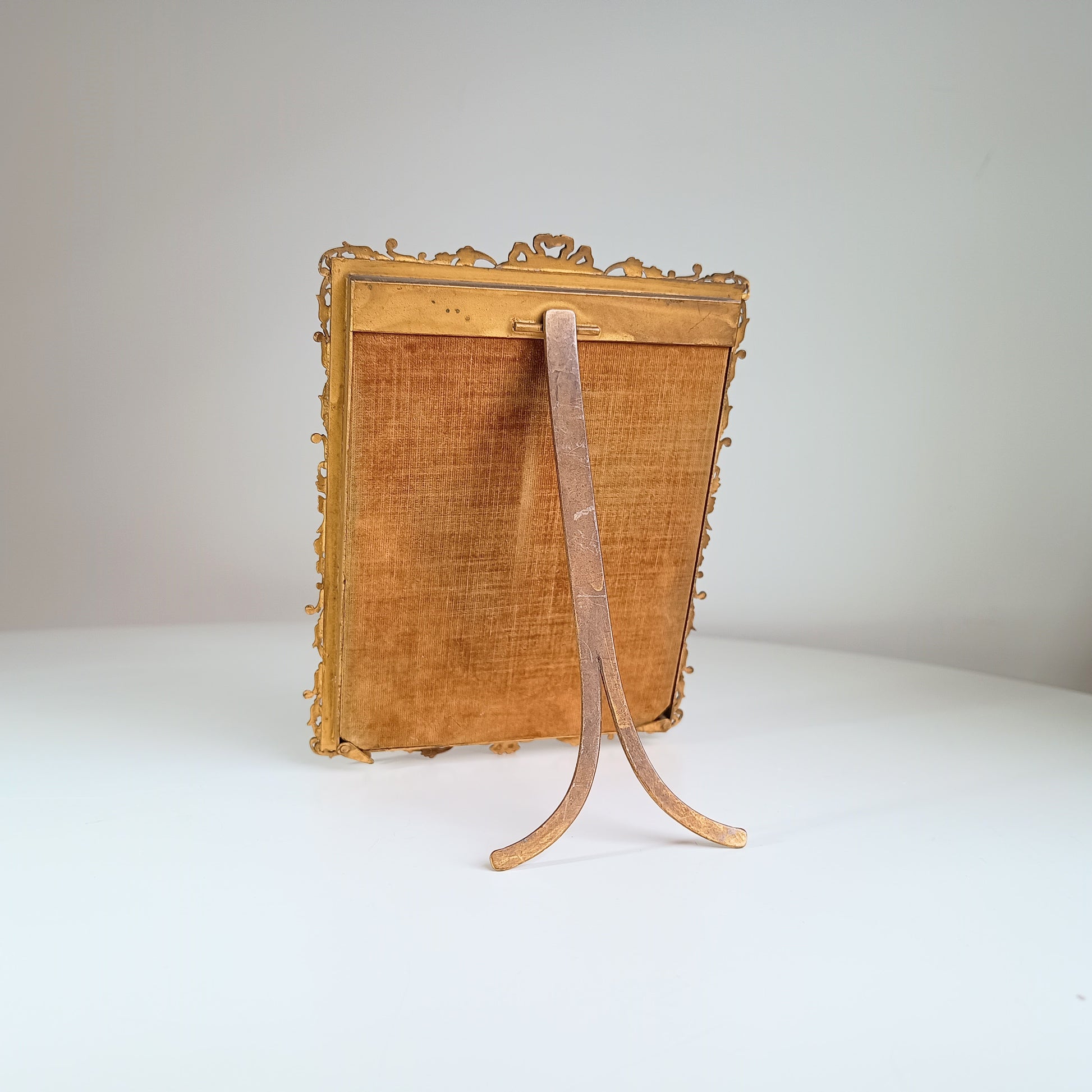 French Bronzd and Velvet Back Frame