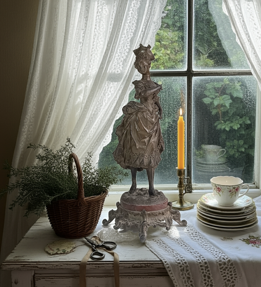 19th century Classical Bronzed Spelter Sculpture Ernest Rancoulet Napoleon III Style