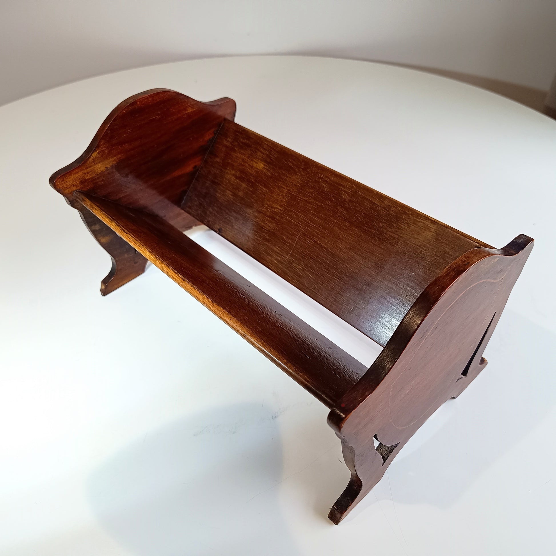 Antique Wooden Tabletop book stand or book trough