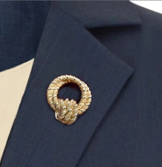 Christian Dior - Authentic Vintage Couture Brooch Door Knocker Style 1980s