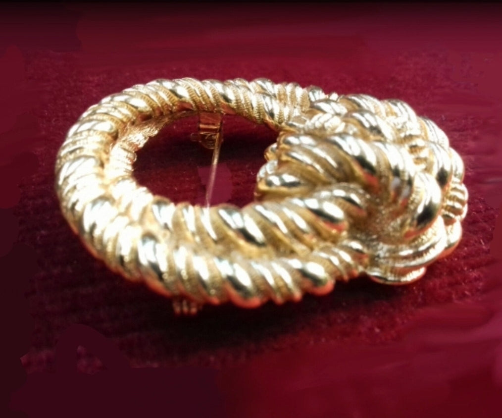 Christian Dior - Authentic Vintage Couture Brooch Door Knocker Style 1980s