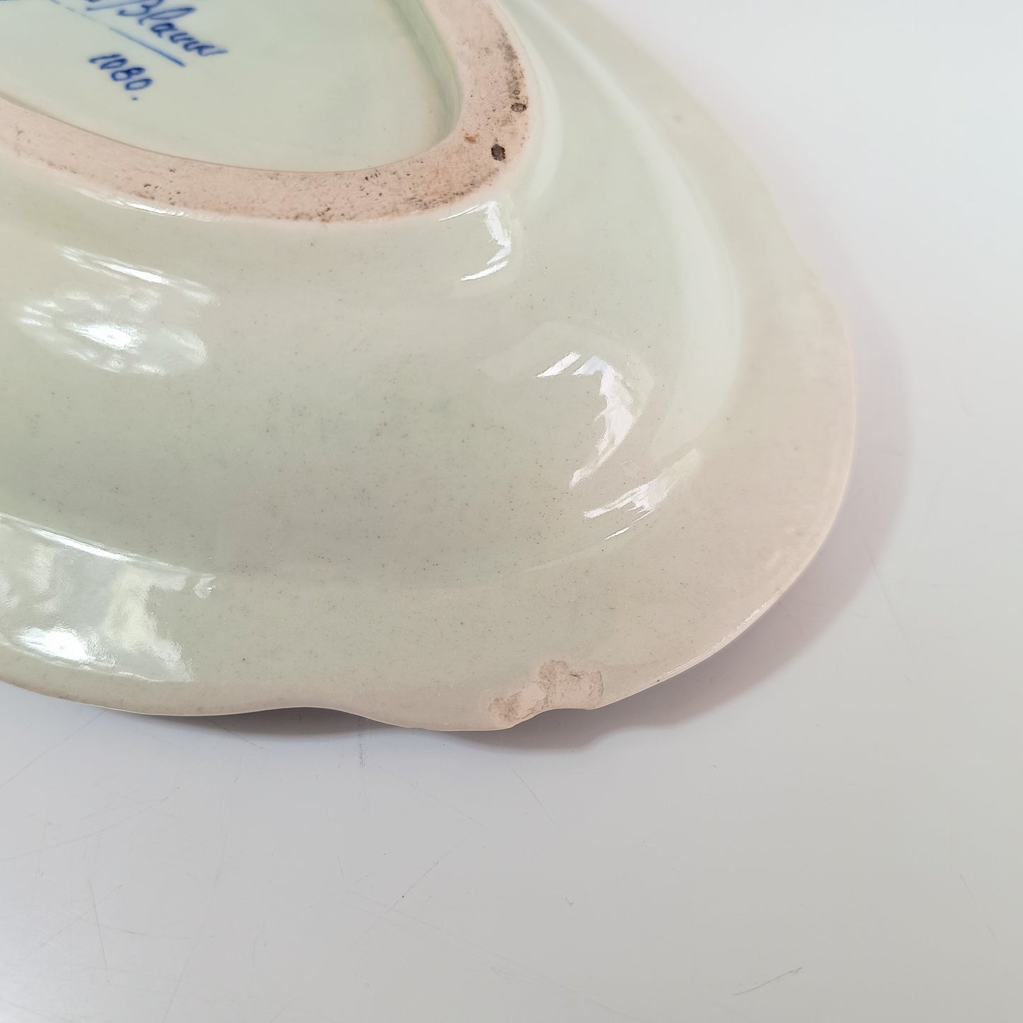 Vintage Delftware Pastry Server with 830 Silver Swing Handle – Delft Blauw, Pre/Post WWII, BW Factory