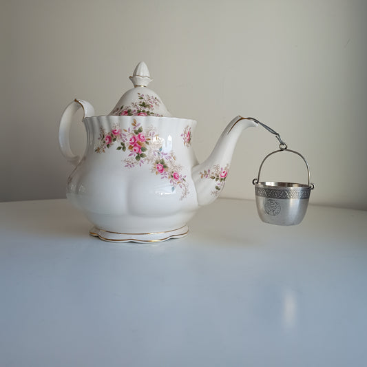 Vintage Tea Strainer by Exclusive Maison Ercuis: Engraved French Rooster Crest