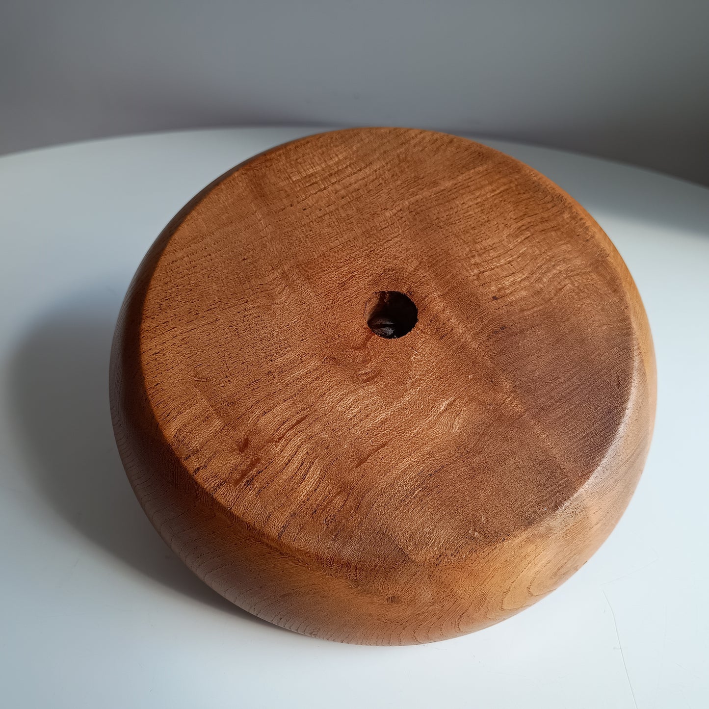 Novelty Nautical Vintage English Signed Ships Wheel Nut Cracker with Wood Turned Bowl, circa 1930s