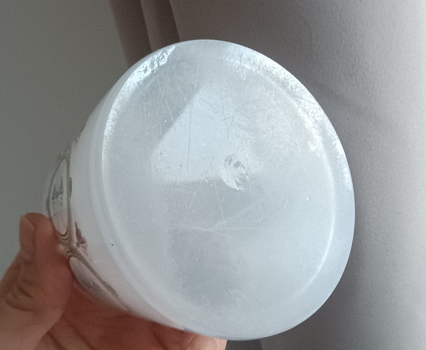 Antique Opaline Glass Cookies Jar: Hand Enamelled, Late Biedermeier, Romantic Revival, 1860s