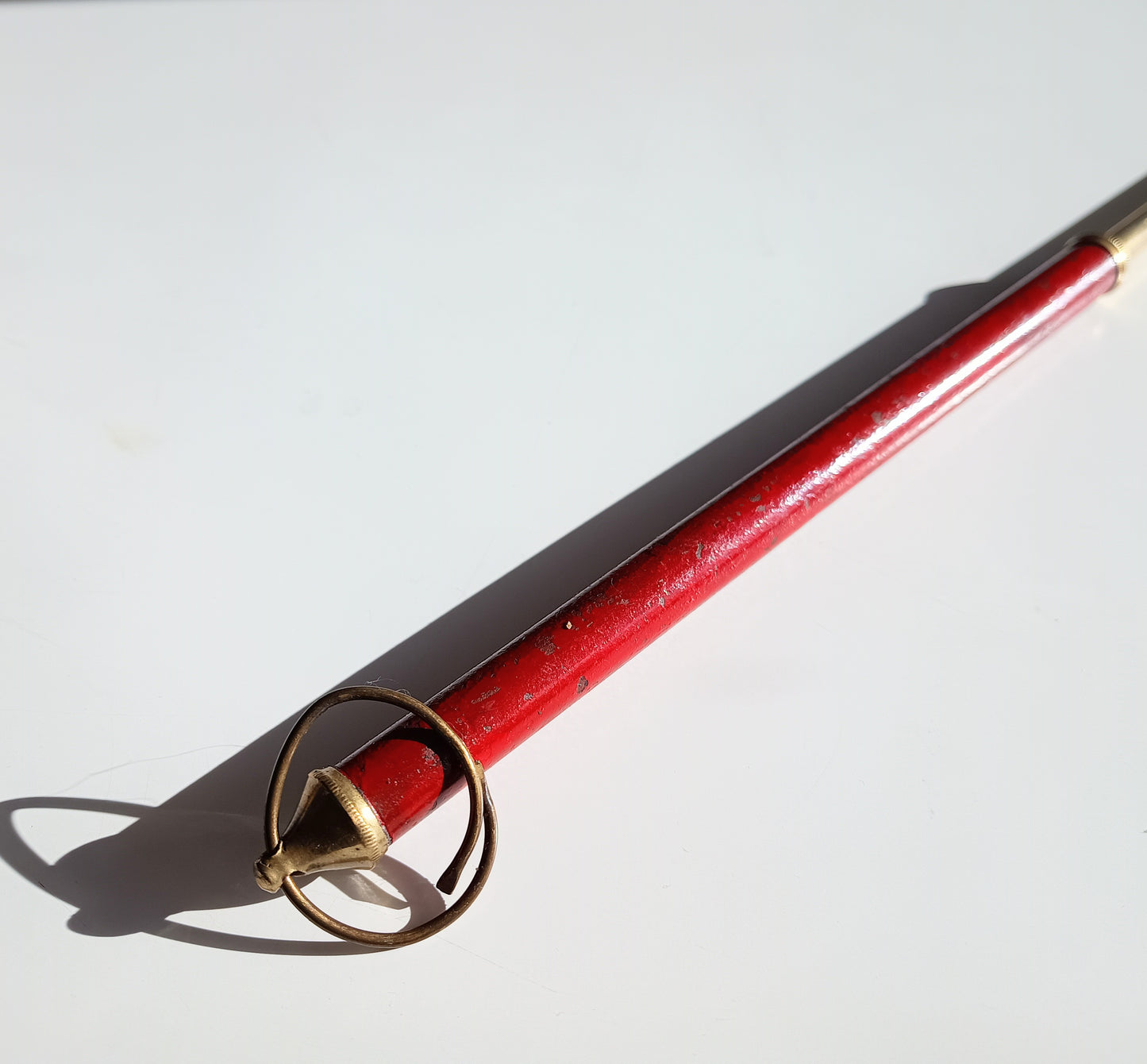 Antique English Georgian Retractable Telescopic Enamelled Toasting Fork, Gothic style, 1800