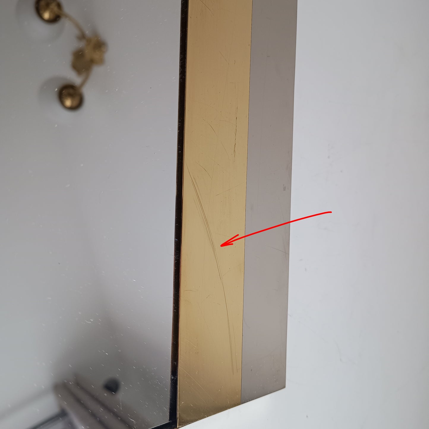 Pair Of Luxury Vintage Belgochrom Geometric Front Loading Frames, Belgian Modernism