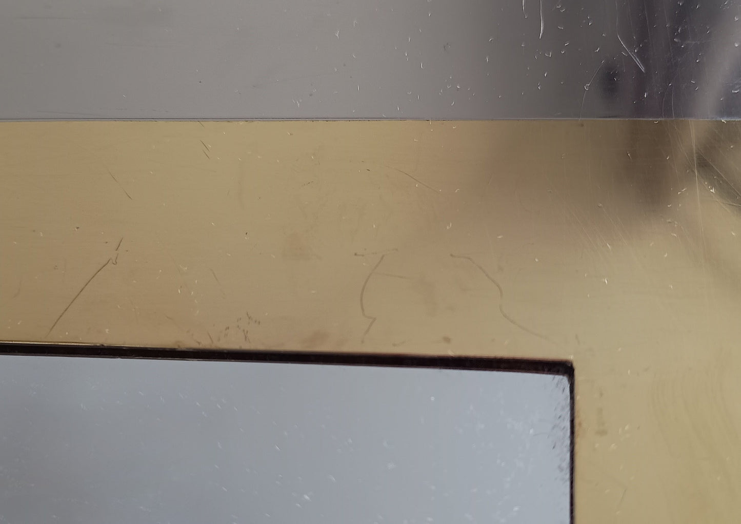 Pair Of Luxury Vintage Belgochrom Geometric Front Loading Frames, Belgian Modernism