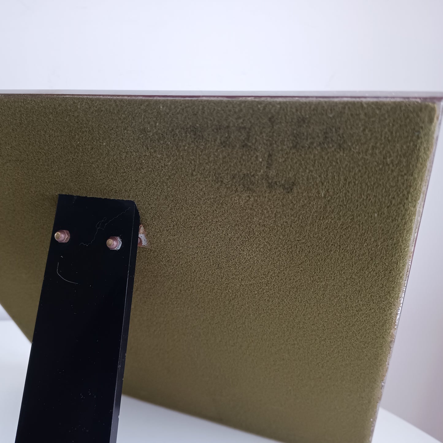 Pair Of Luxury Vintage Belgochrom Geometric Front Loading Frames, Belgian Modernism