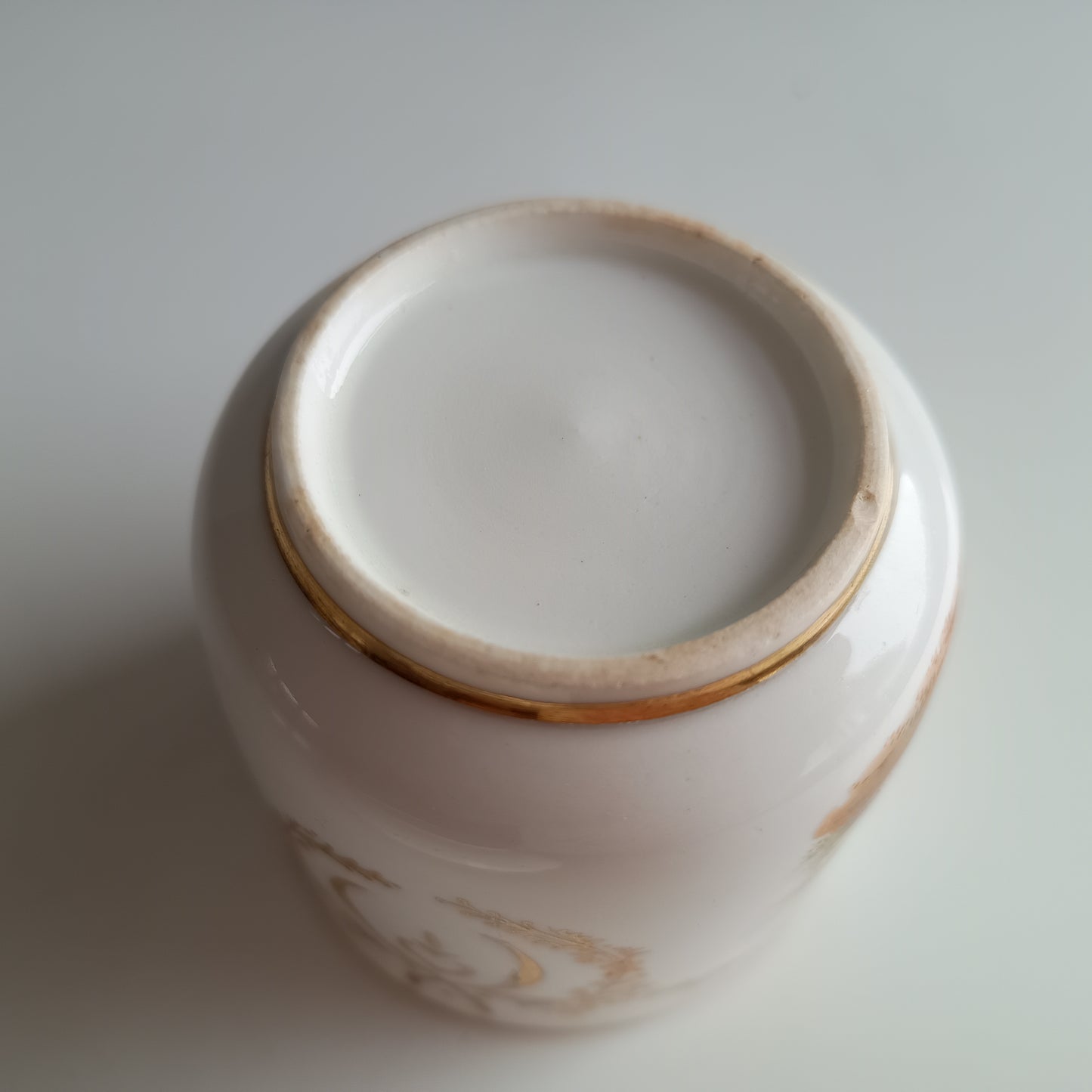 Antique Hand-Painted Landscape and Gilt Crests Porcelain Cup & Saucer, Austria 19th century