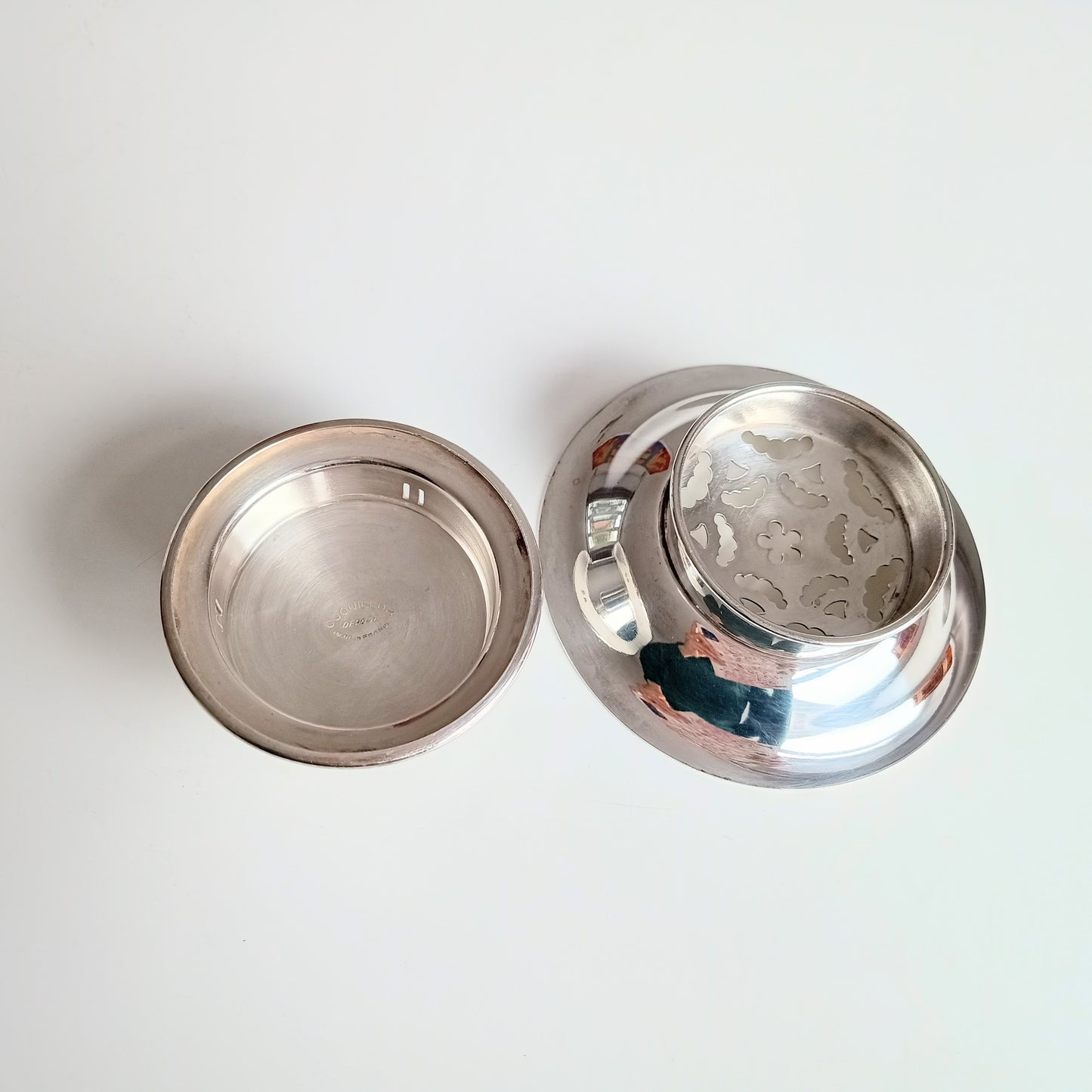 Vintage Butter Curler Server Dish Made in France Coquillor Depose Art Deco 1950s