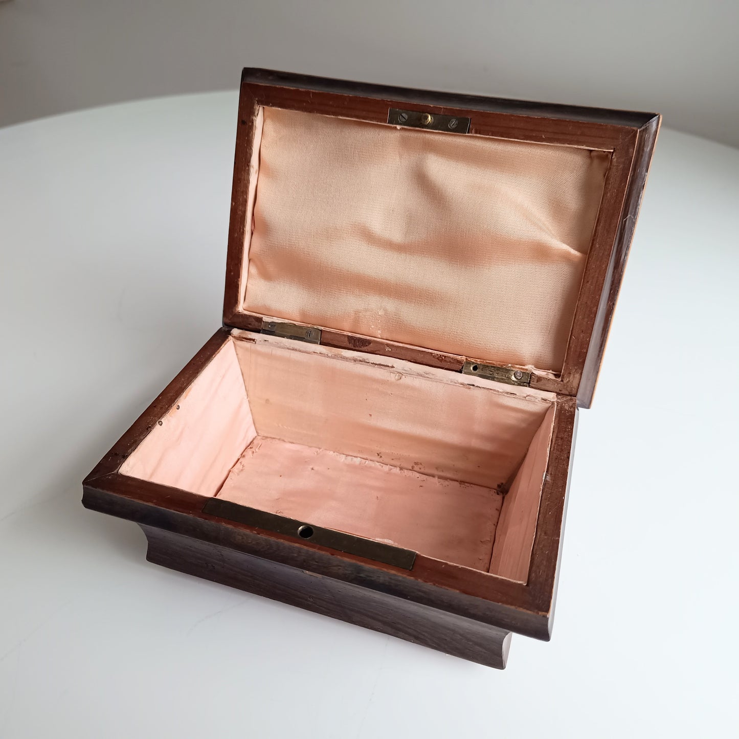 Antique French Jewellery Box or Casket, Marquetry Lid, Paris, Palais-Royal, c 1840