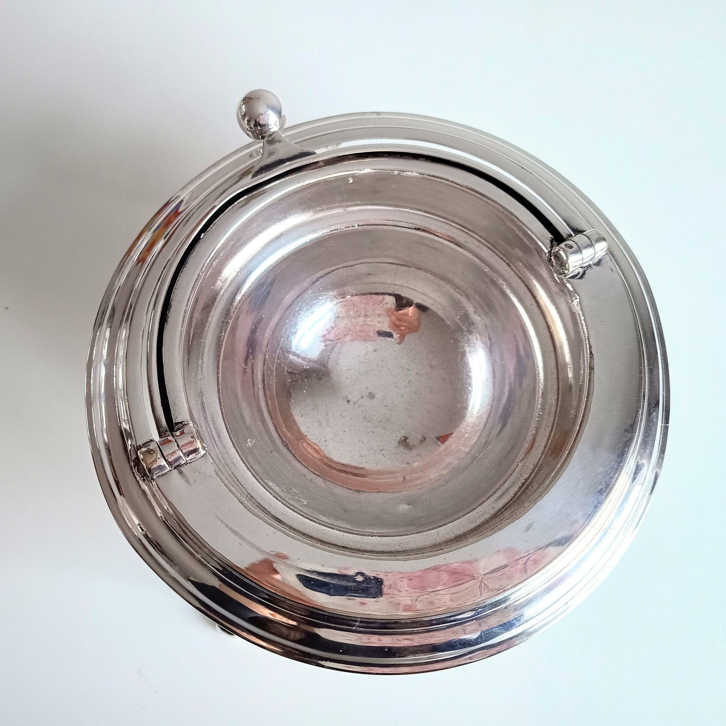 Silver Plated Rollover Domed Caviar Presentoire, Footed Butter Dish: H Hobson, Belle Epoque