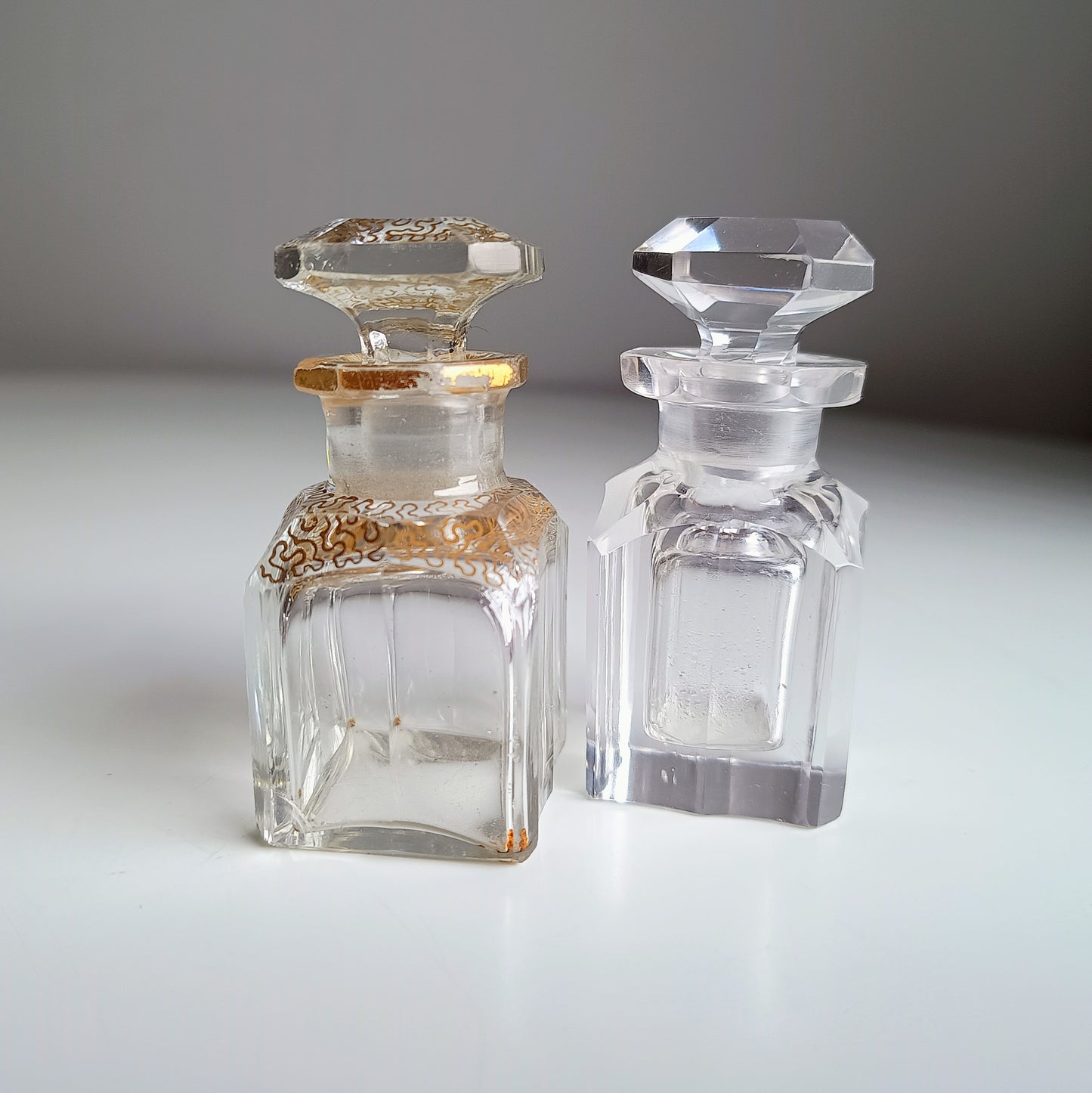 Antique French Palais Royale Perfume Bottle Casket: Boulle Style, Baccarat, France 19th cent