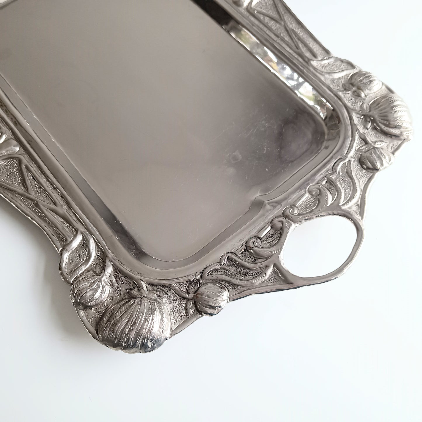 Art Nouveau Repoussé Drinks Tray In Jugendstil Style