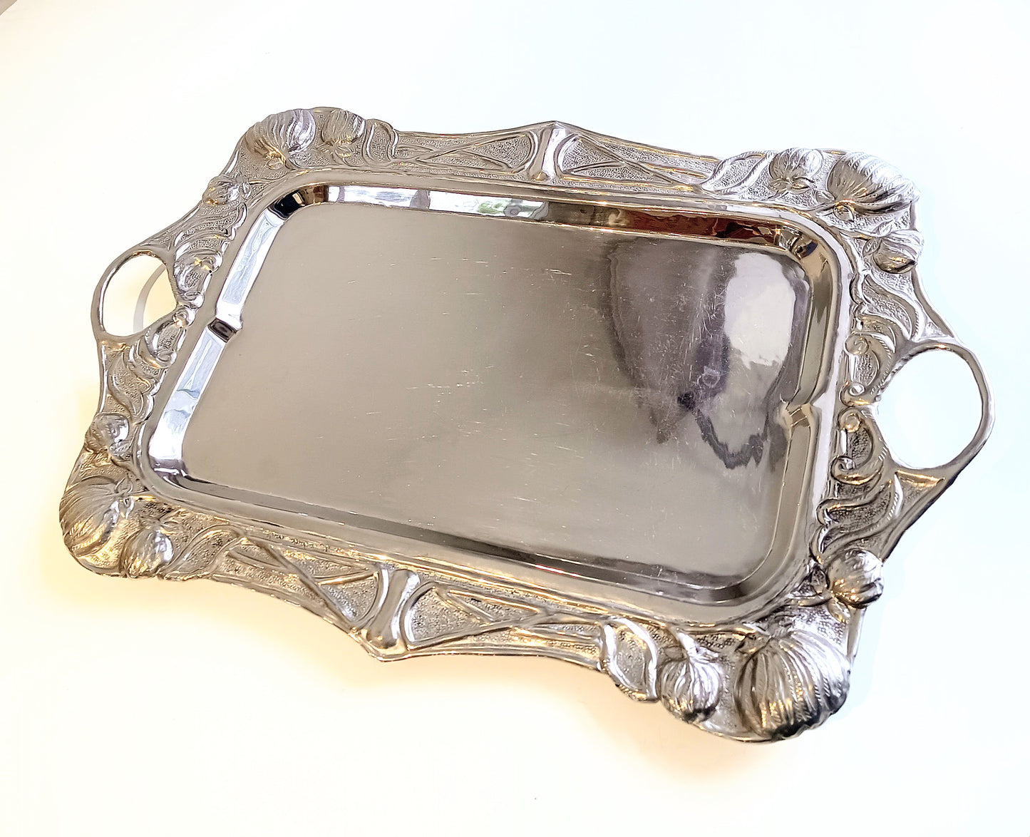 Art Nouveau Repoussé Drinks Tray In Jugendstil Style