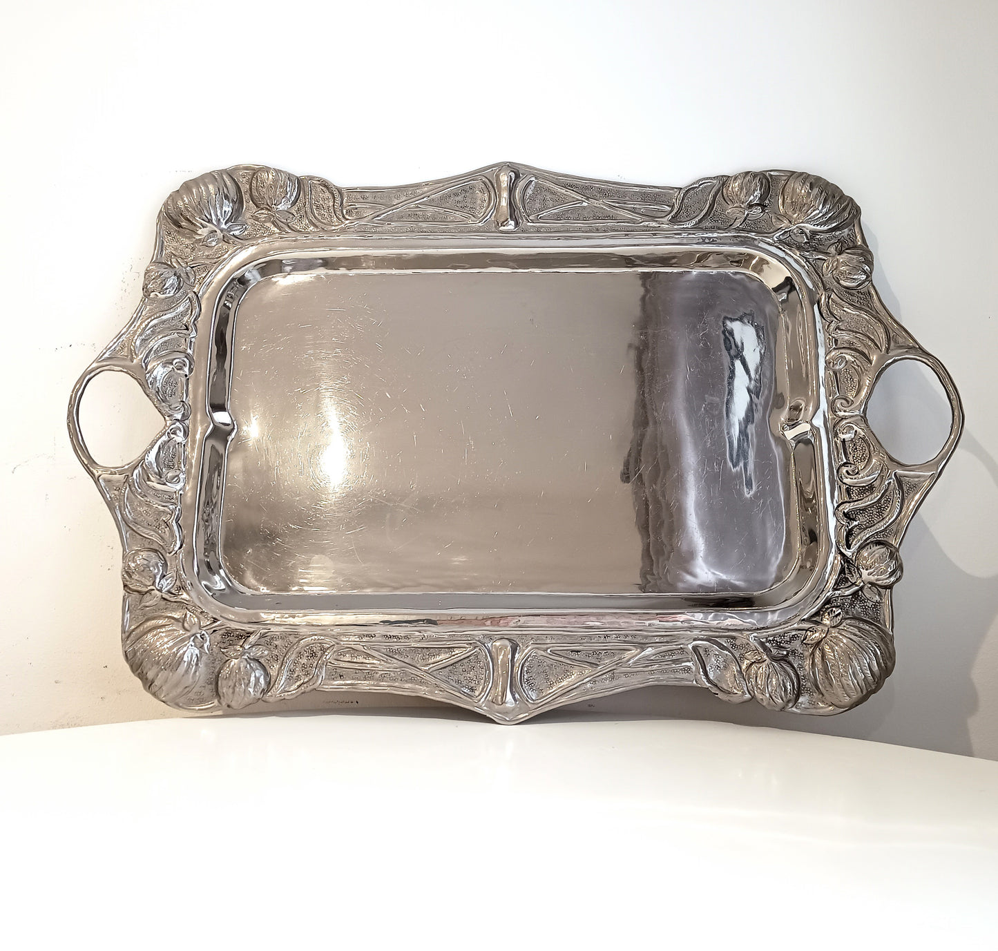 Art Nouveau Repoussé Drinks Tray In Jugendstil Style