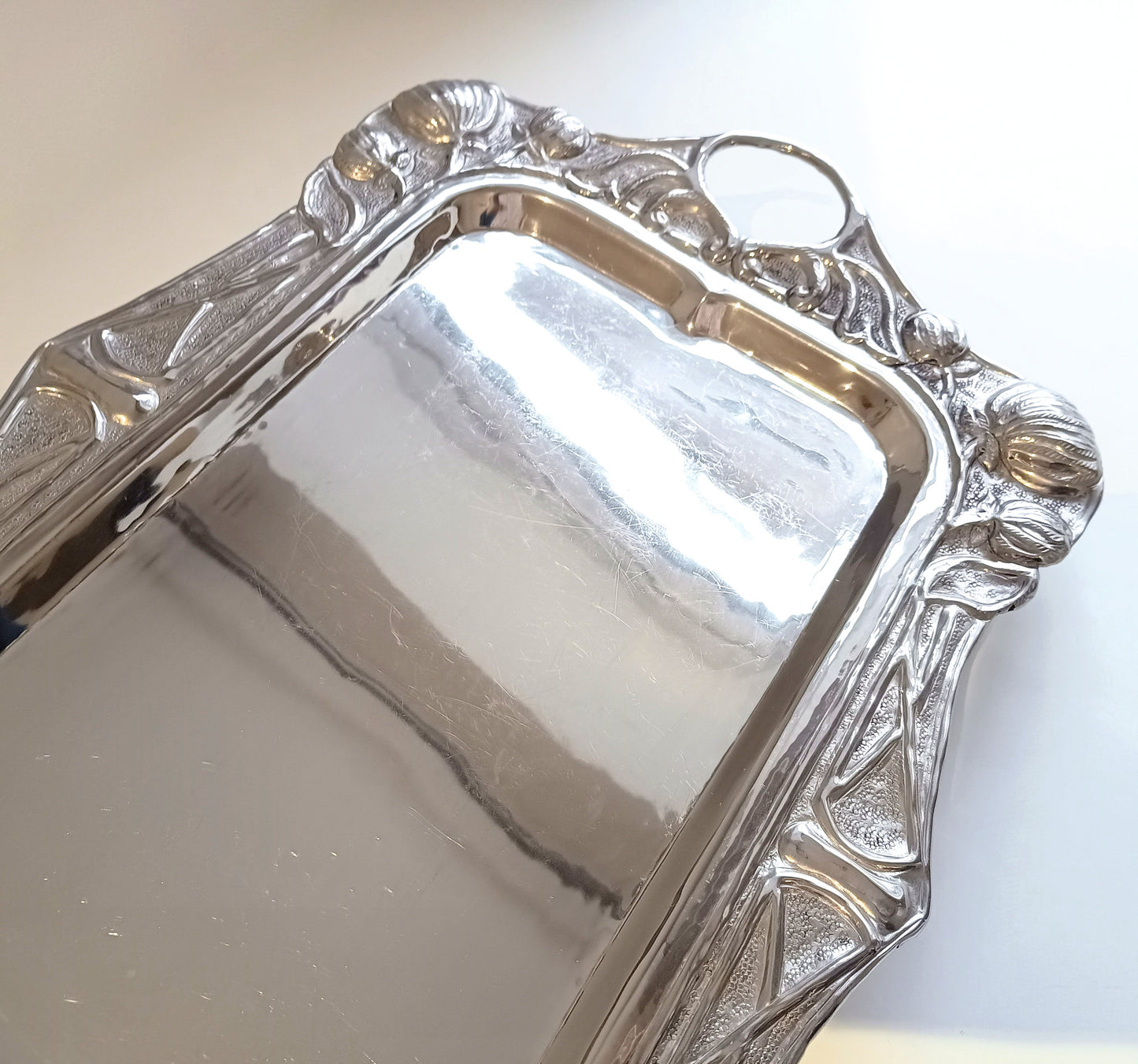 Art Nouveau Repoussé Drinks Tray In Jugendstil Style