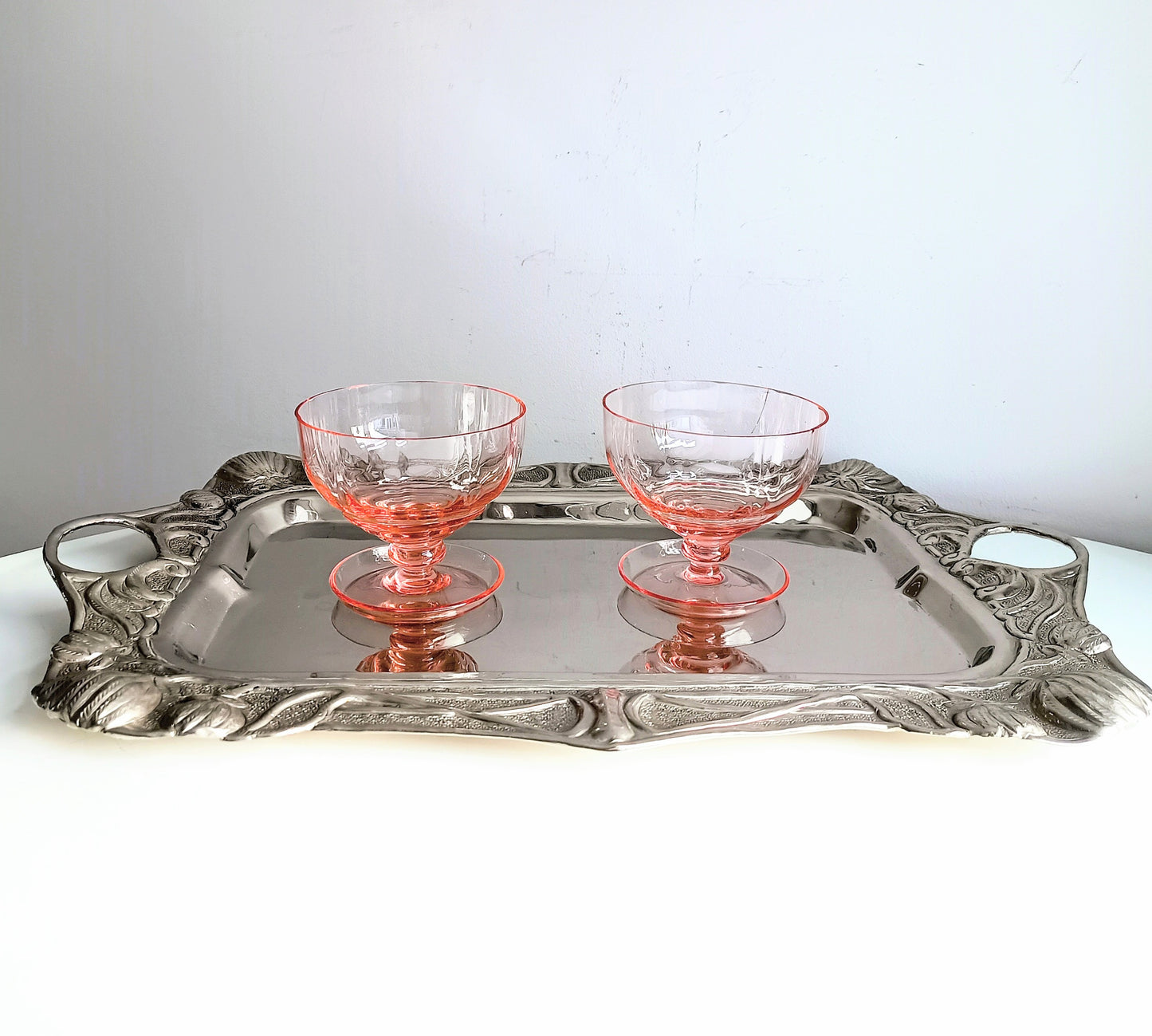 Art Nouveau Repoussé Drinks Tray In Jugendstil Style