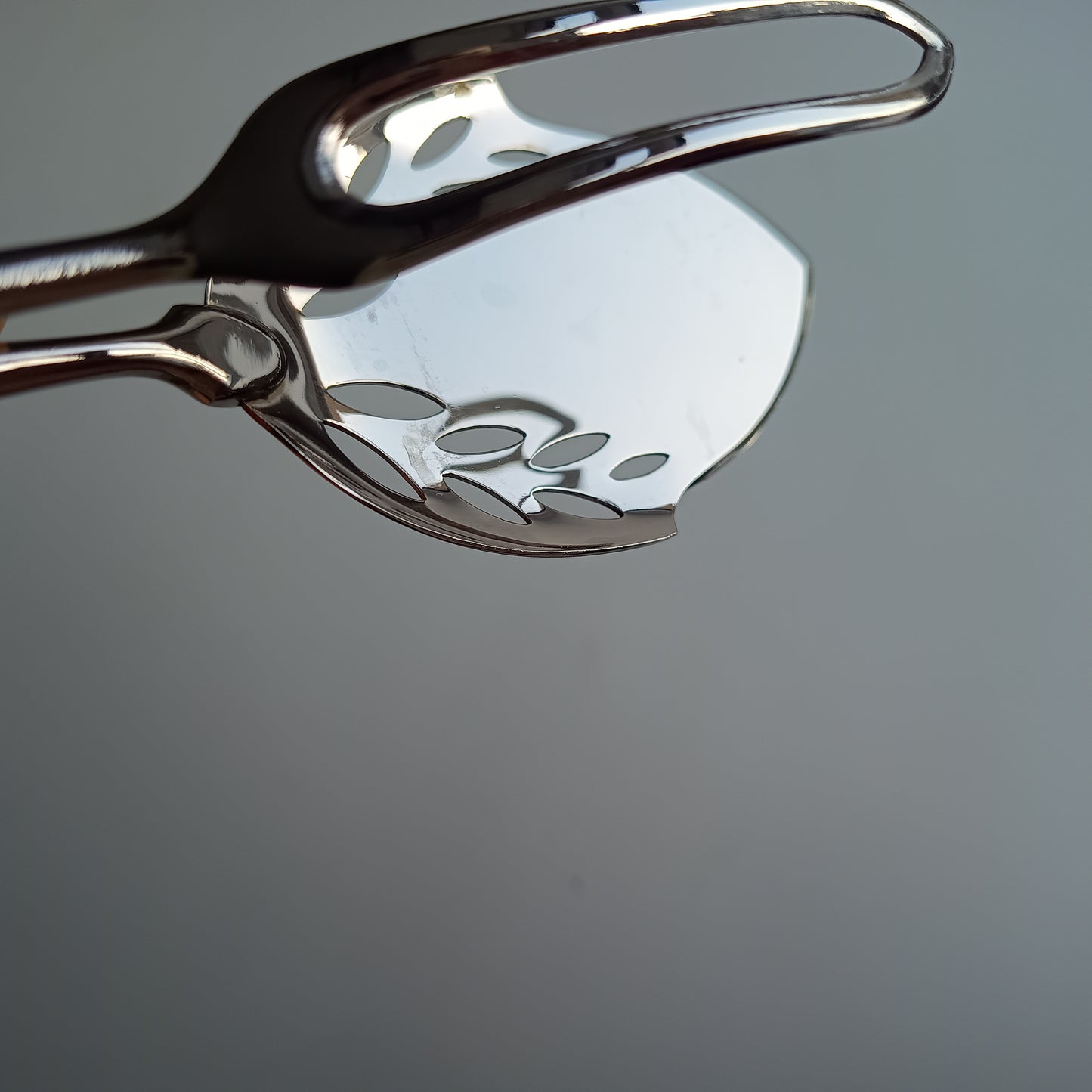 Nils Hansen Norwegian Solid Silver Handled Pastry Tongs: Odel Pattern, Midcentury Scandinavian