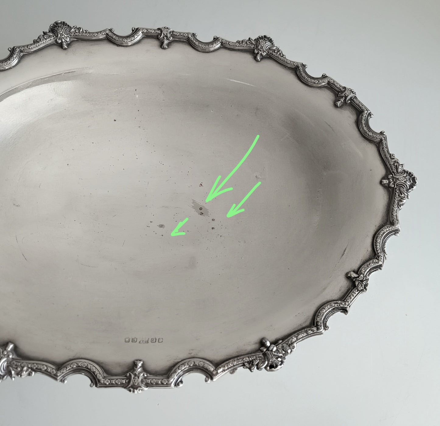Large Antique Victorian English Silver Plated Fruit Serving Bowl, Deykin Pedestal Dish, c 1890s