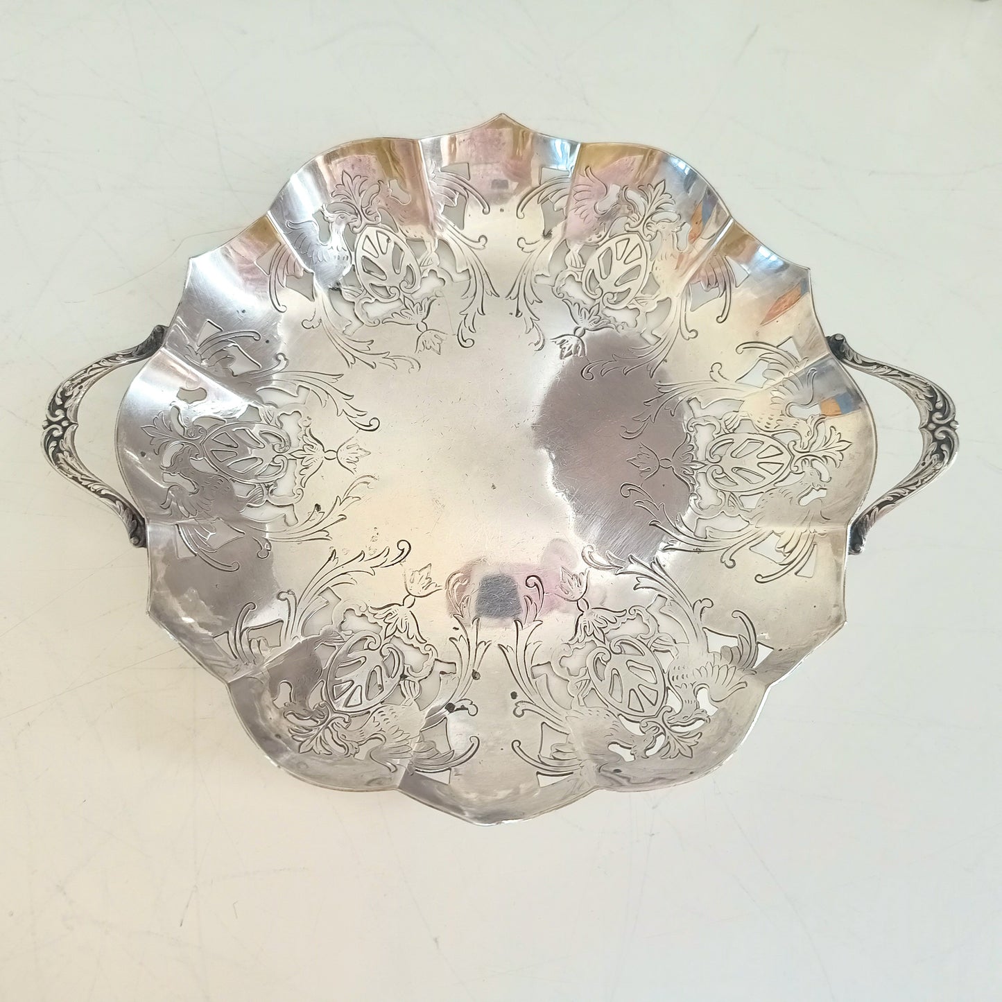 Vintage English Cut Crystal Silver Plate and Cut Glass Marmalade / Jelly Jar