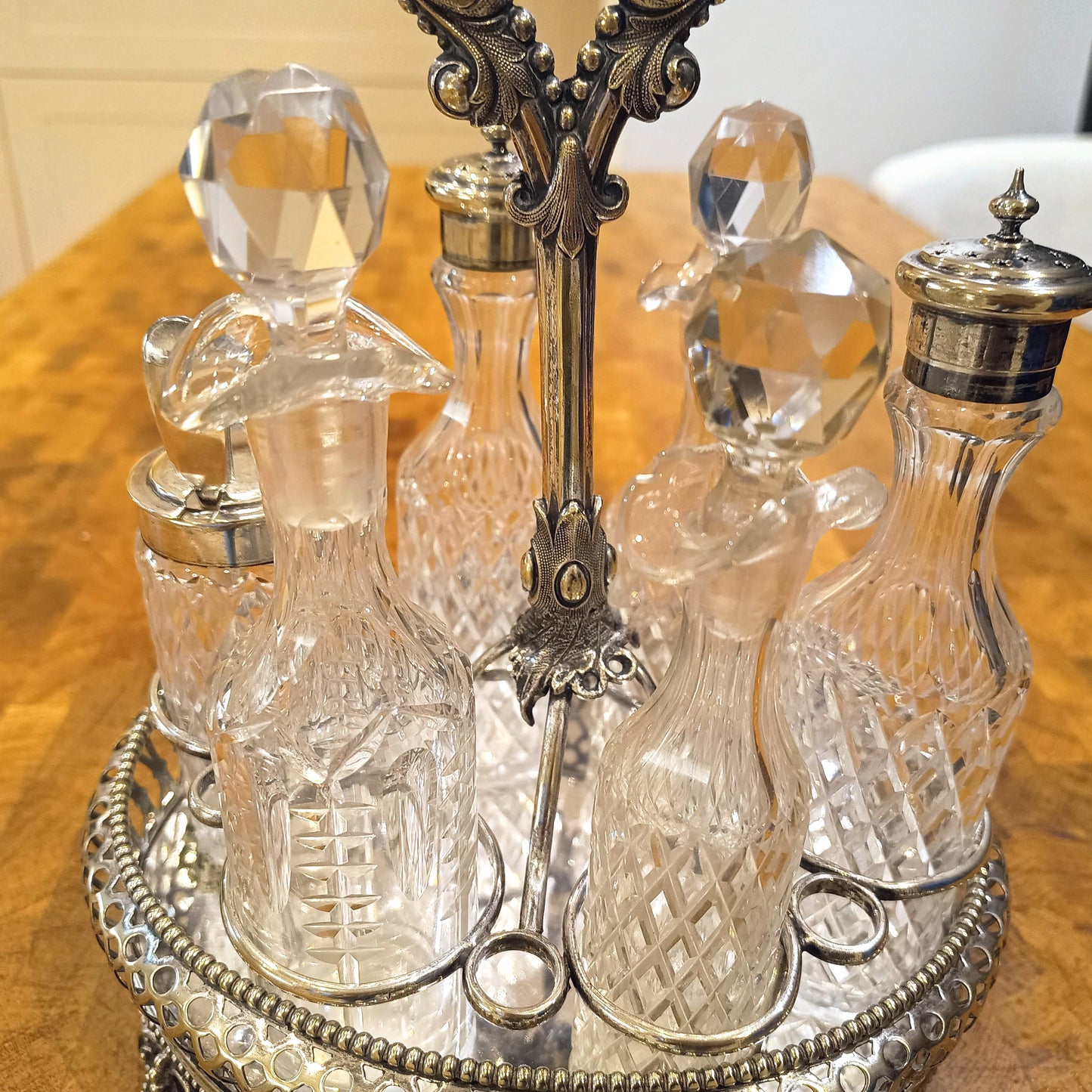 Rare Victorian Octopus Kraken Silver Plated  Condiment Stand – Antique Nautical Maritime Decor
