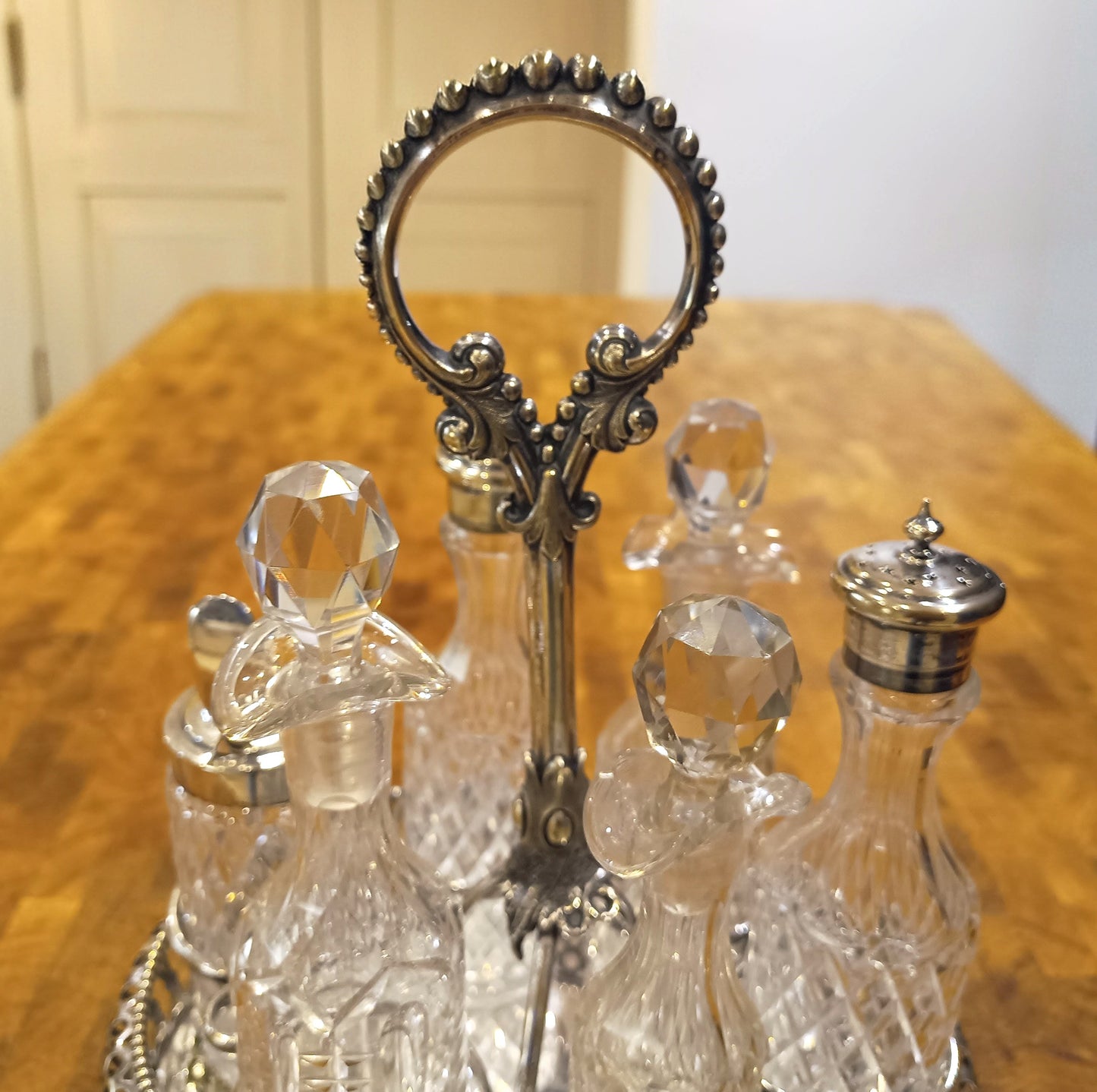 Rare Victorian Octopus Kraken Silver Plated  Condiment Stand – Antique Nautical Maritime Decor