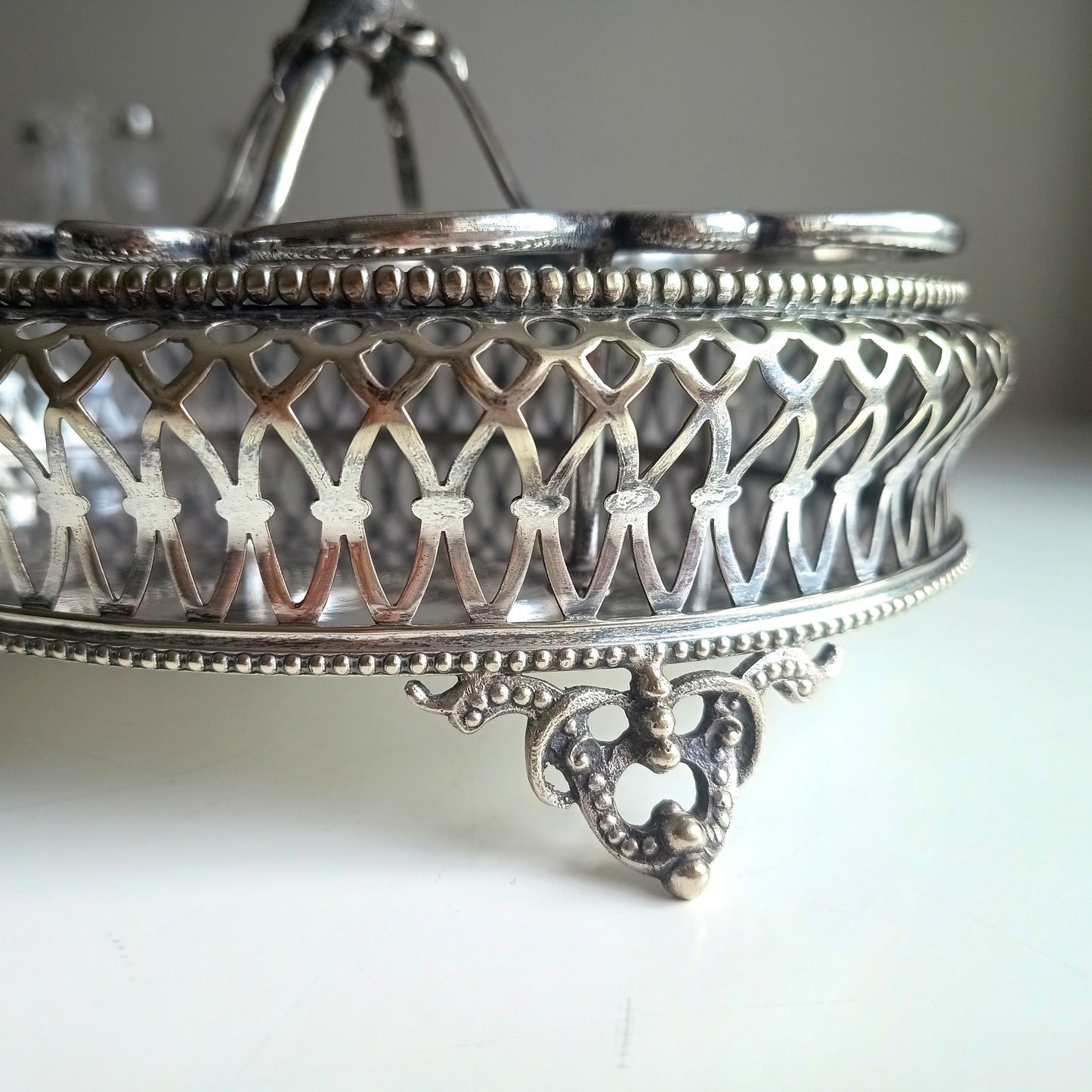 Rare Victorian Octopus Kraken Silver Plated  Condiment Stand – Antique Nautical Maritime Decor