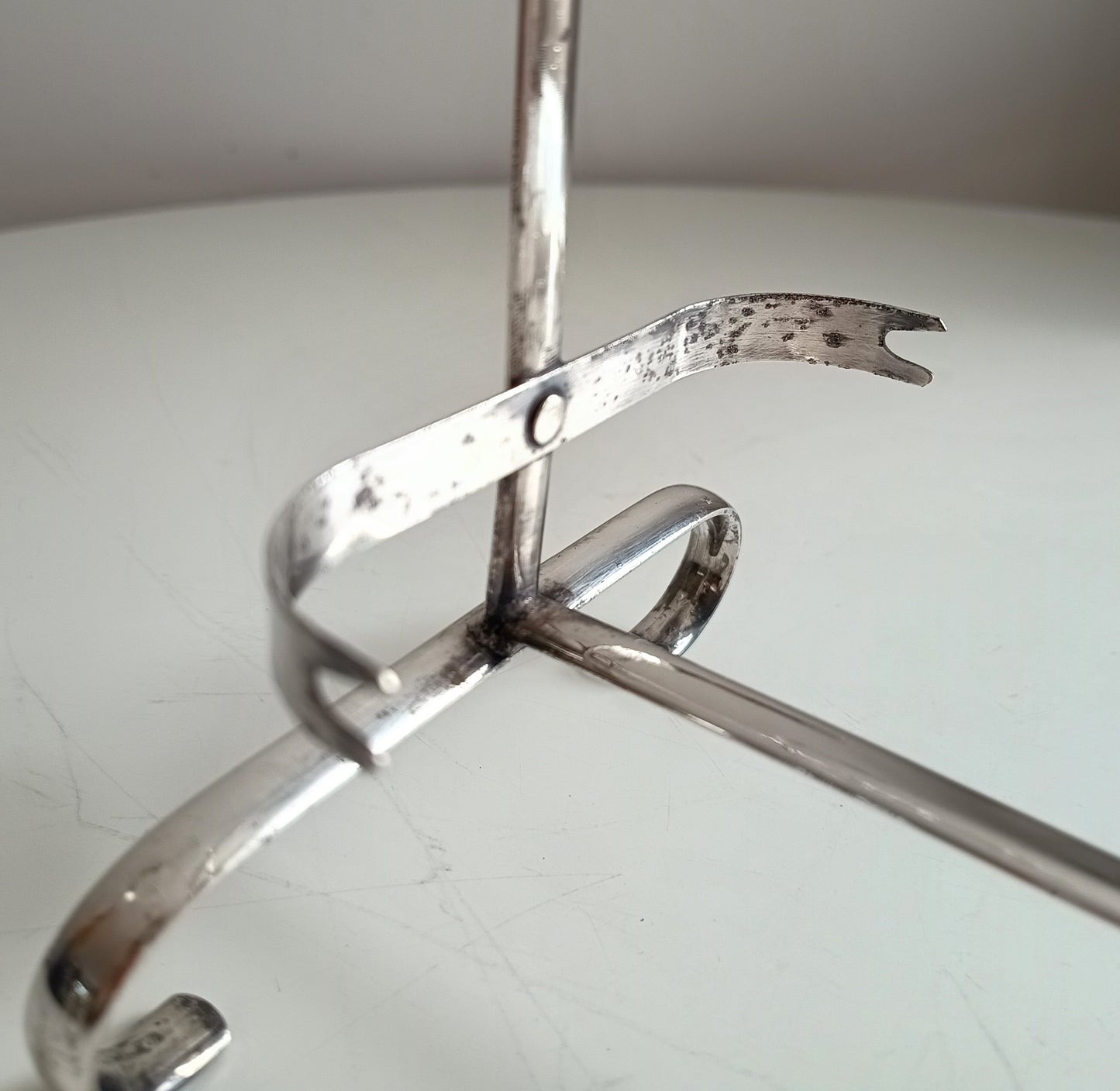 Vintage English Art Deco Silver Plated Cake Stand: Adolph Scott Birmingham, Removable Trays