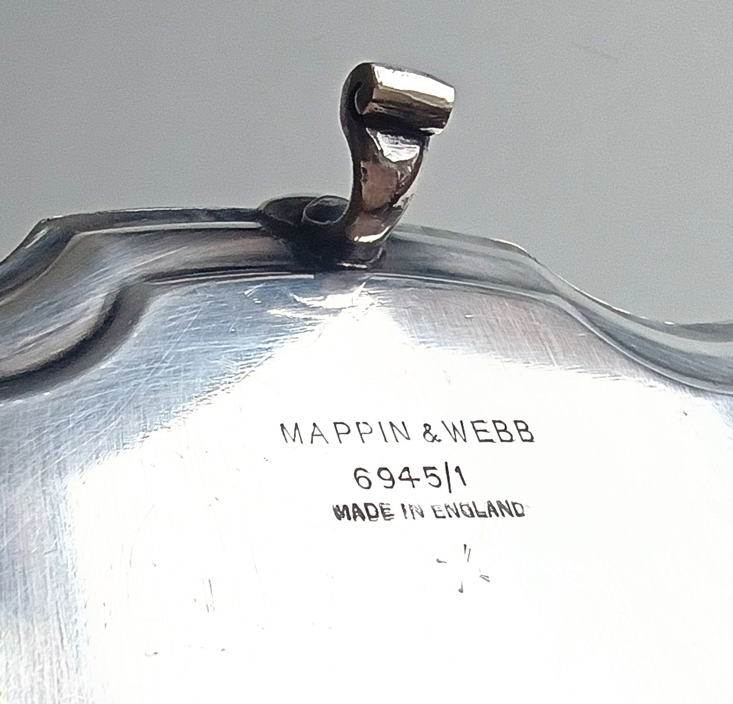 Antique Mappin and Webb Silver Plated Salver or Small Drinks Tray