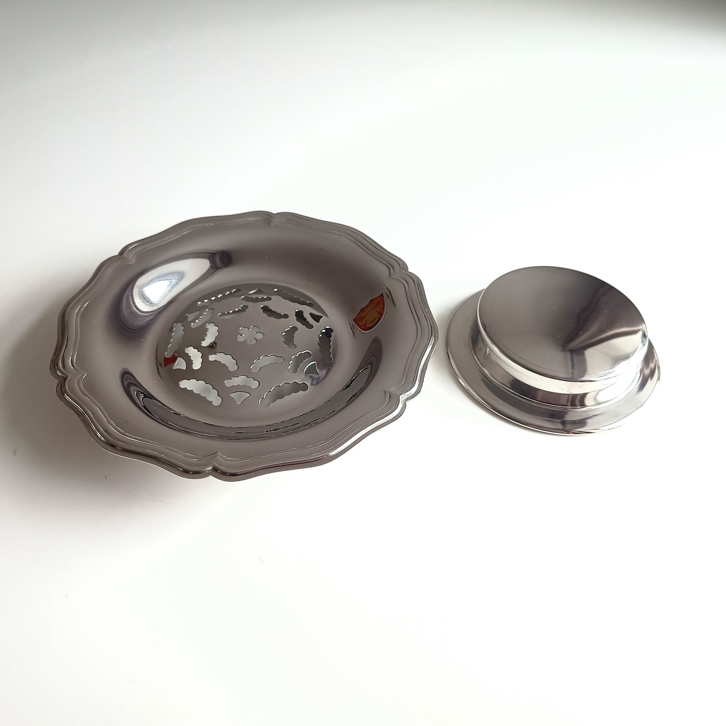 Vintage Butter Curler Server Dish Made in France Coquillor Depose Art Deco 1950s