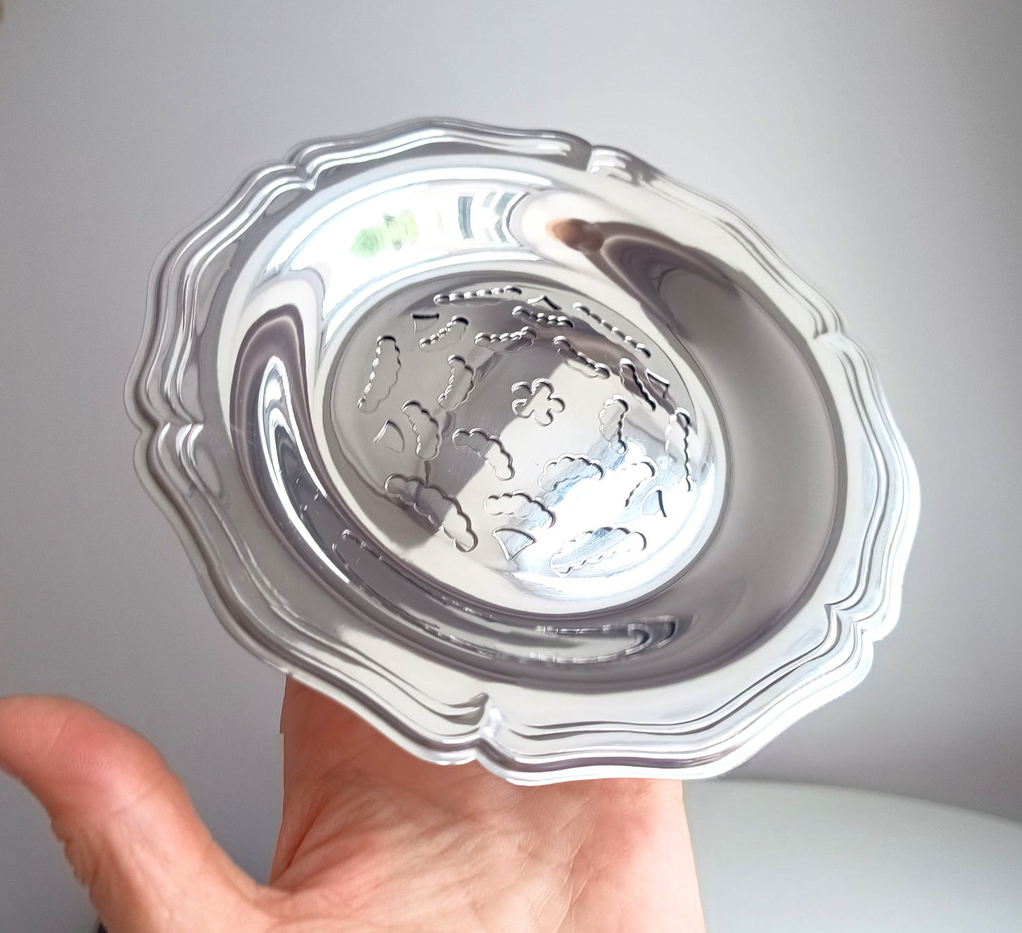 Vintage Butter Curler Server Dish Made in France Coquillor Depose Art Deco 1950s