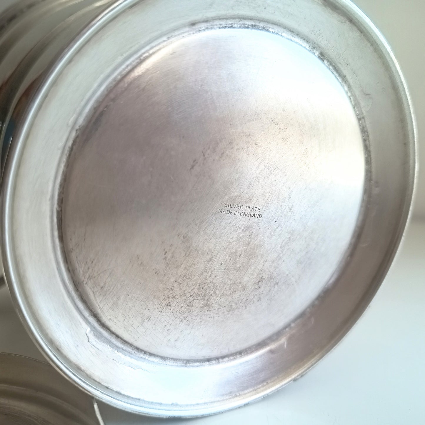 Vintage Art Deco English Silver Plate  Wine Bottle Cooler Ice Bucket; Claw Ice Tongs