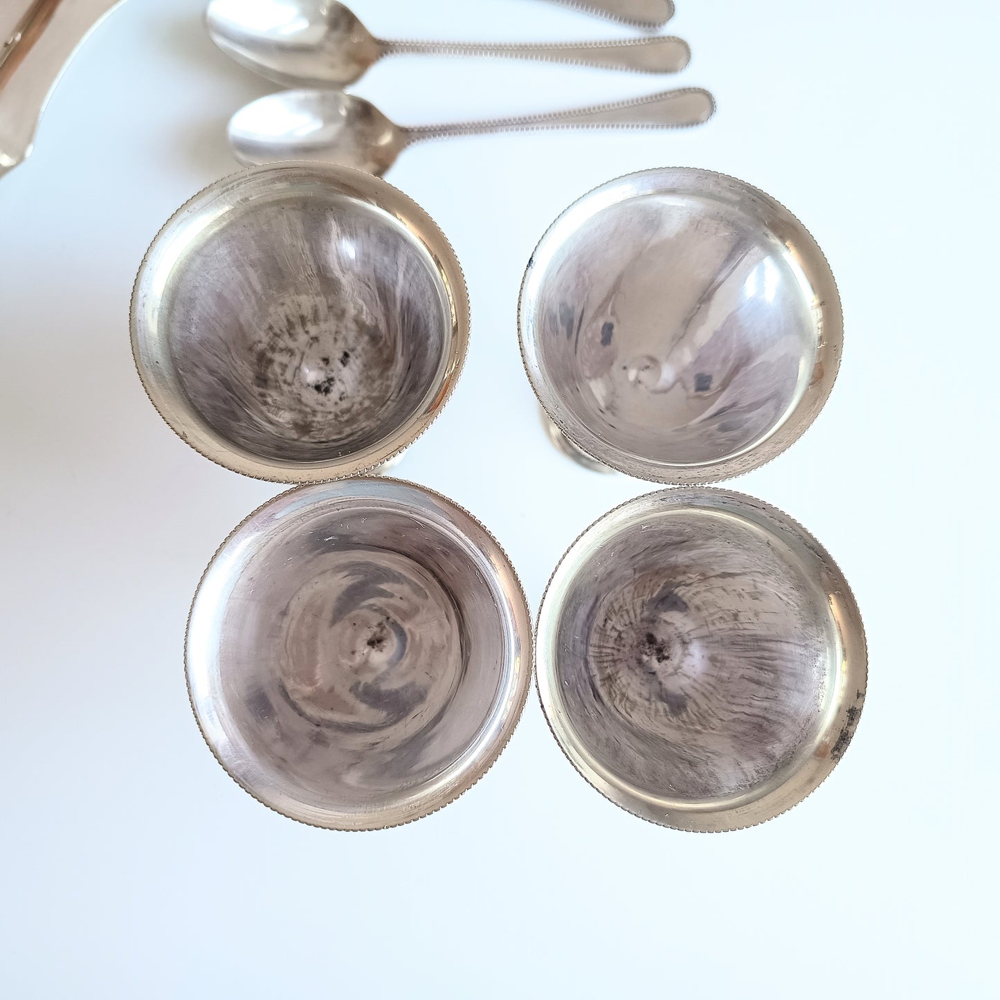 Antique Victorian Silver Plated Egg Cups Stand,  Breakfast Egg Cruet, Sheffield H Wilkinson