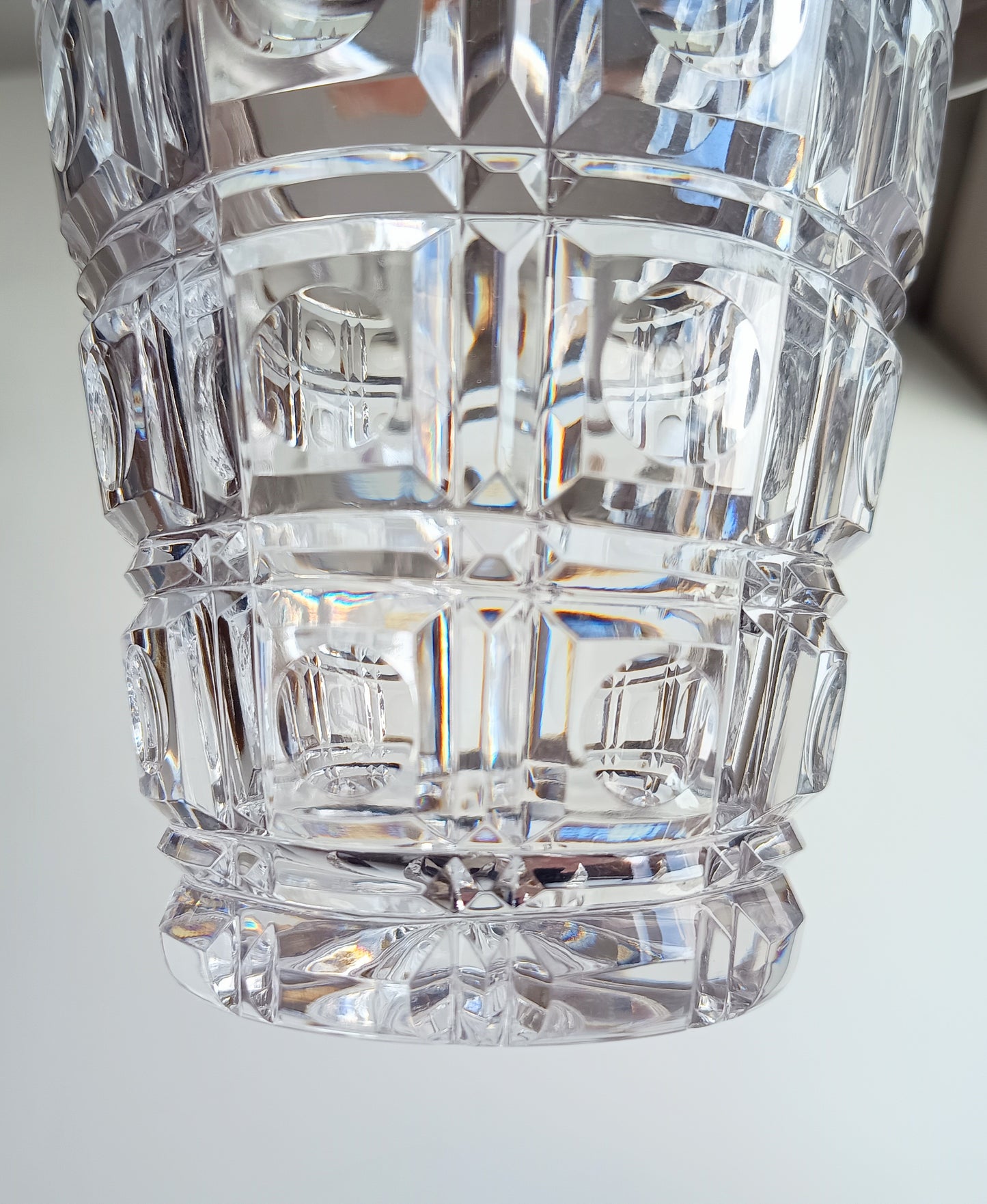 Mid-Century Bistro Ice Bucket, Jean Couzon Rhadango, Silver Plated Block & Lens Cut Crystal